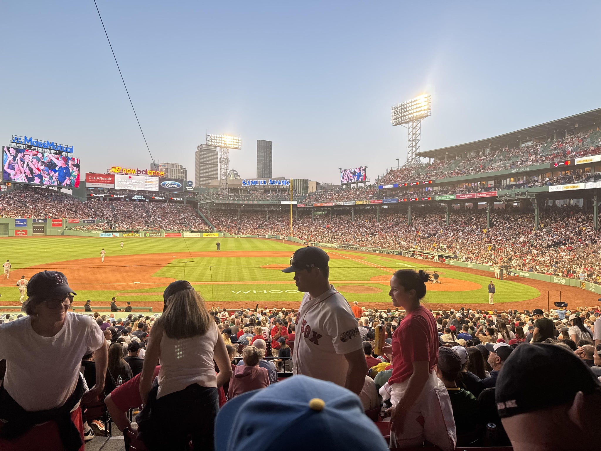 Real Fan View taken from Grandstand 25 at Fenway Park by Rich G