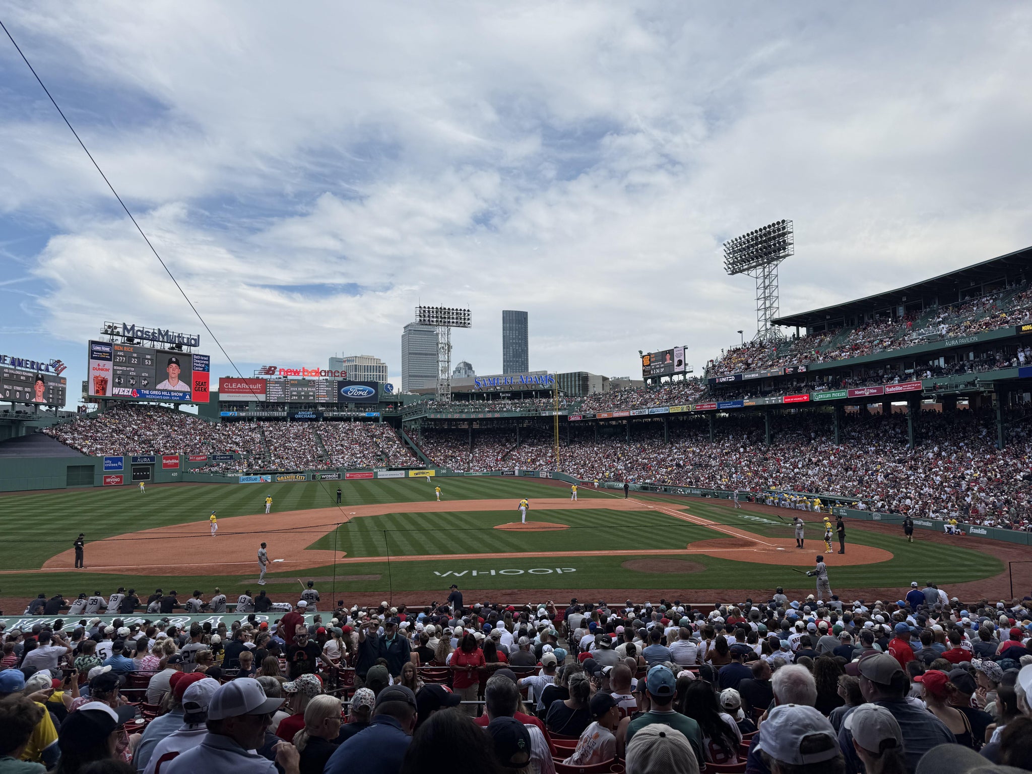 Real Fan View taken from Grandstand 25 at Fenway Park by Anonymous User