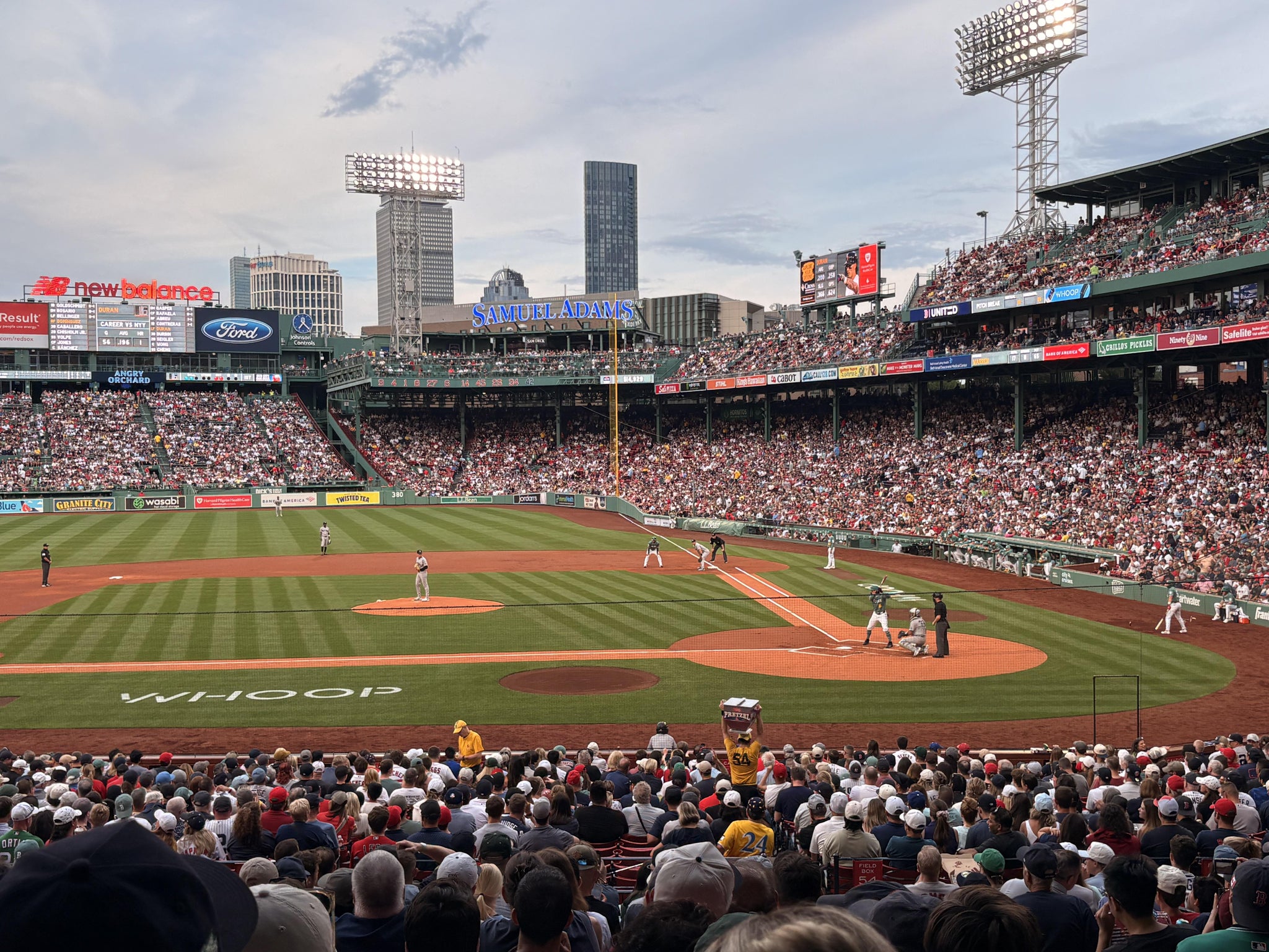 Real Fan View taken from Grandstand 25 at Fenway Park by Lisa b V