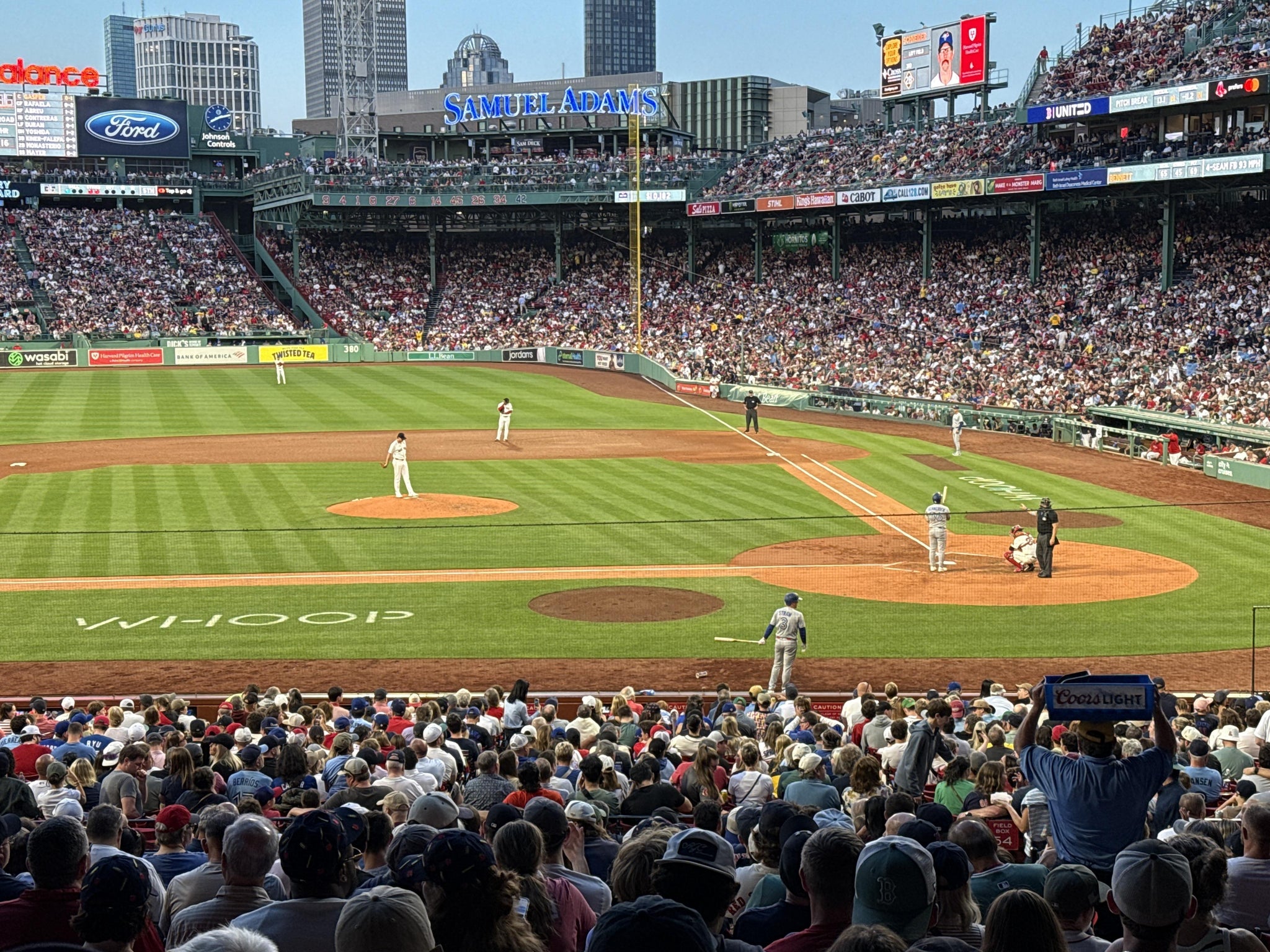 Real Fan View taken from Grandstand 25 at Fenway Park by Gary V