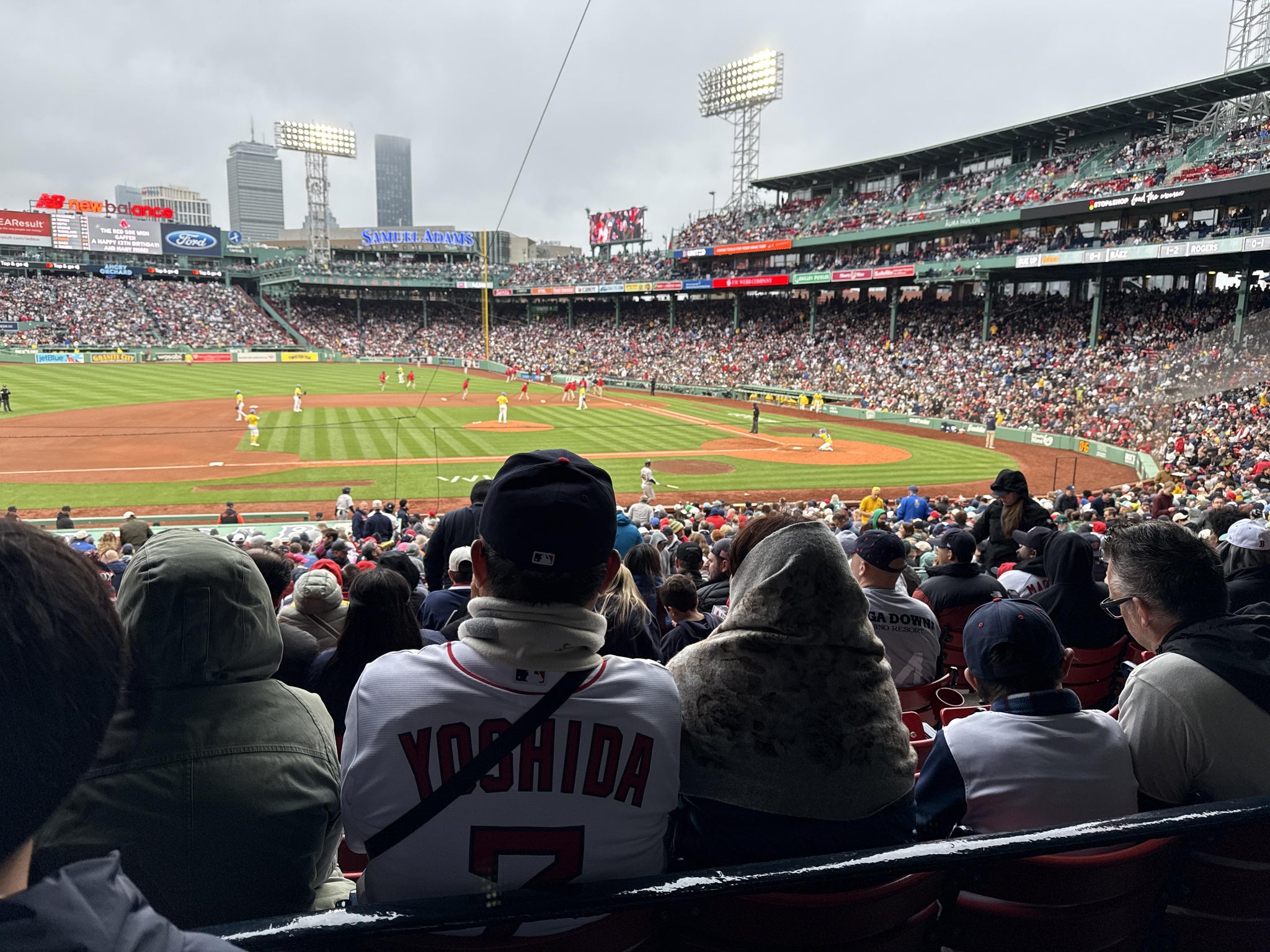 Real Fan View taken from Grandstand 26 at Fenway Park by Michael L