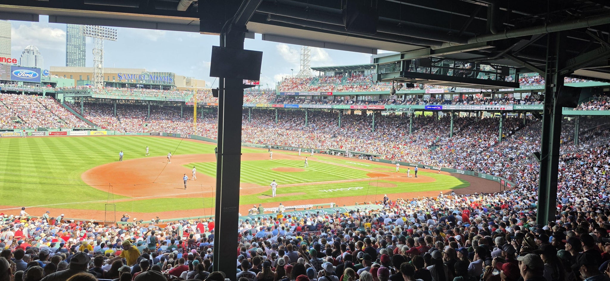 Real Fan View taken from Grandstand 28 at Fenway Park by Angel C