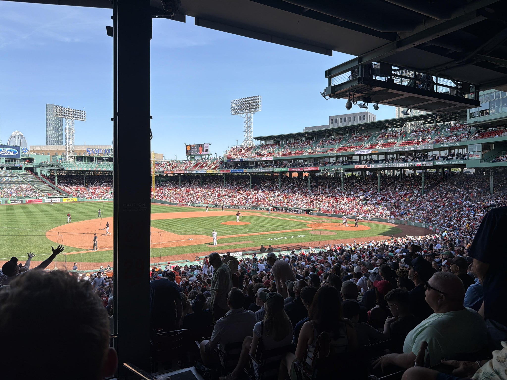 Real Fan View taken from Grandstand 28 at Fenway Park by Jonathan F