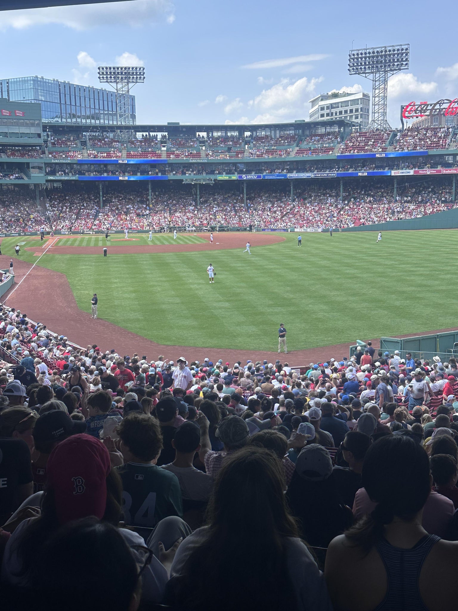 Real Fan View taken from Grandstand 3 at Fenway Park by Joseph C