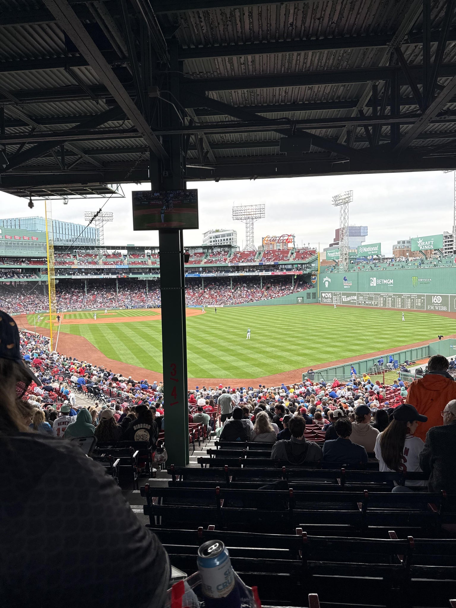 Real Fan View taken from Grandstand 3 at Fenway Park by Dylan M