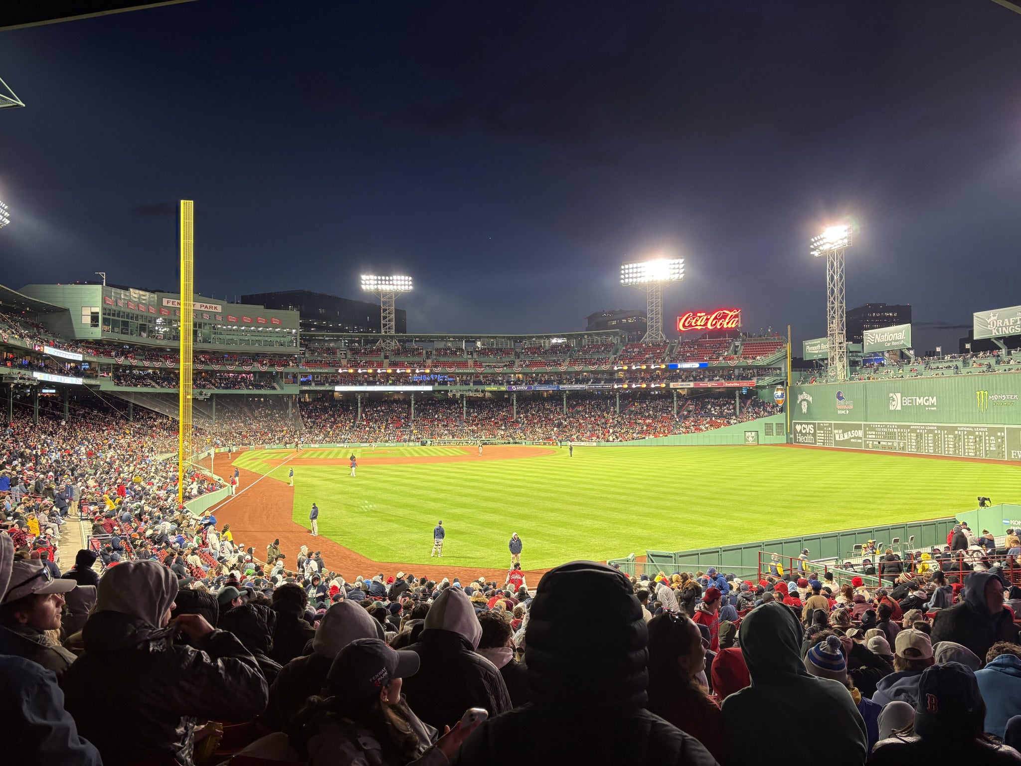 Real Fan View taken from Grandstand 3 at Fenway Park by Kate R
