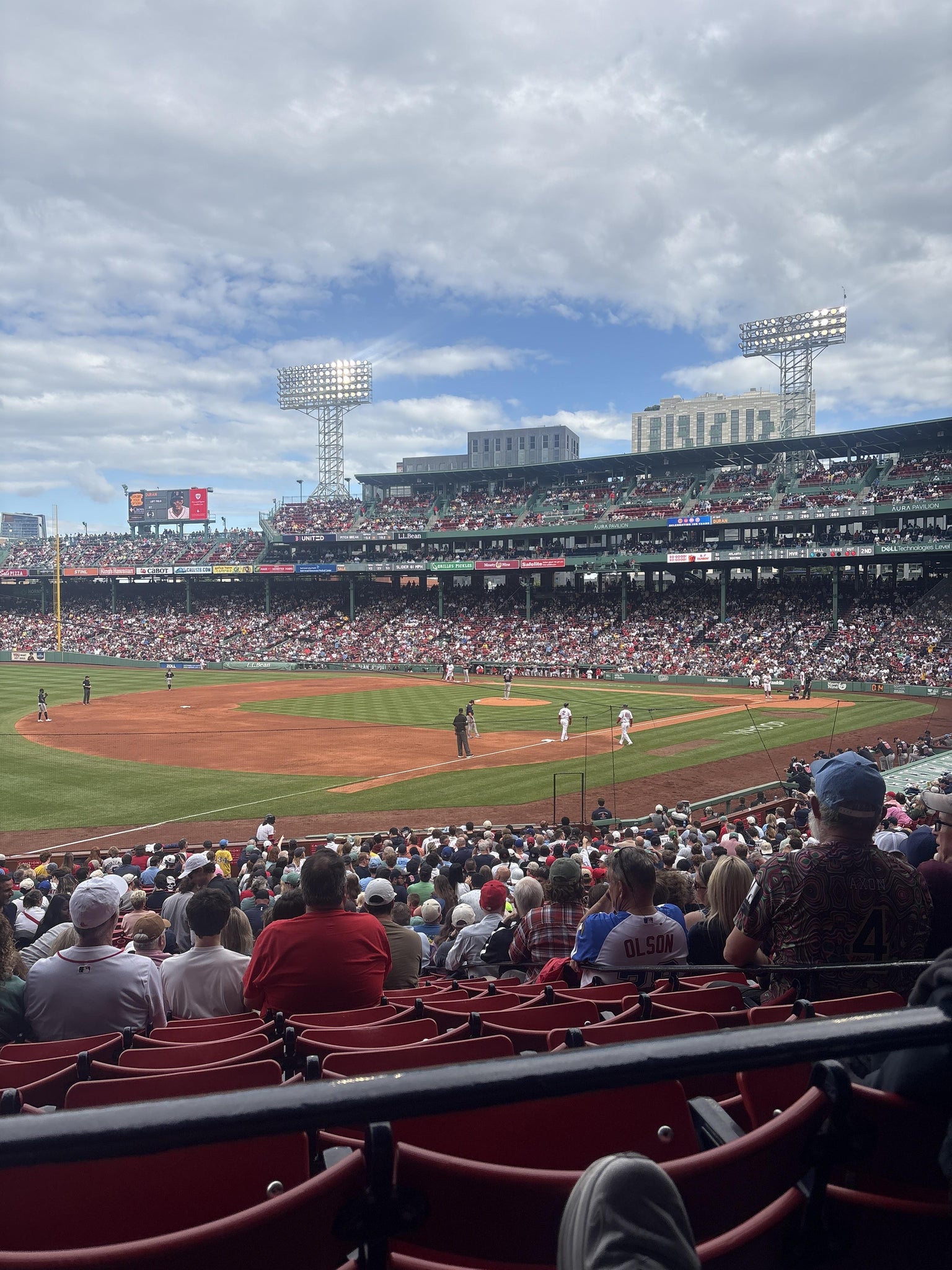 Real Fan View taken from Grandstand 30 at Fenway Park by Maxwell W
