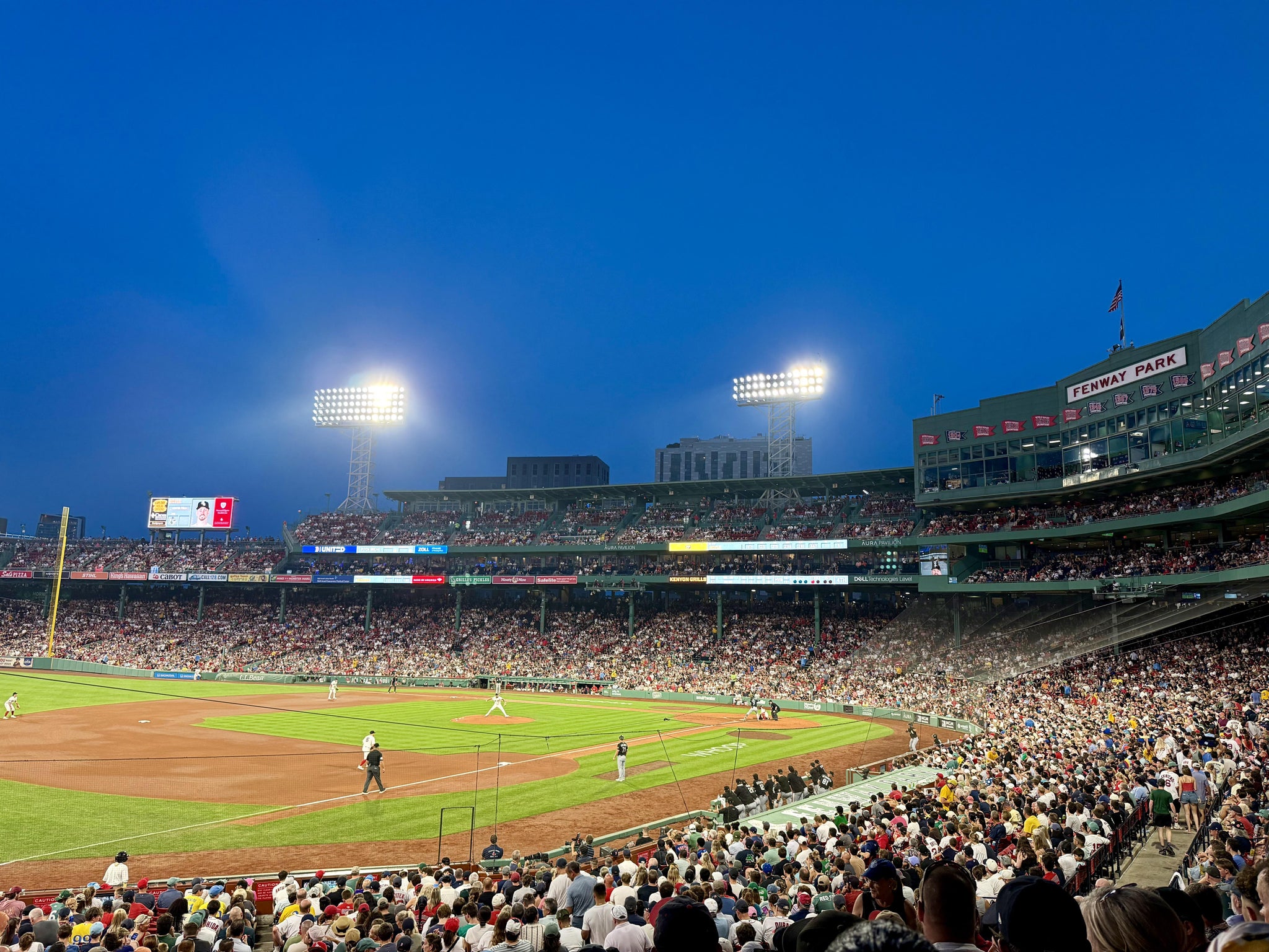 Vue réelle des fans prise de la Grandstand 30 au site Fenway Park par Emily C
