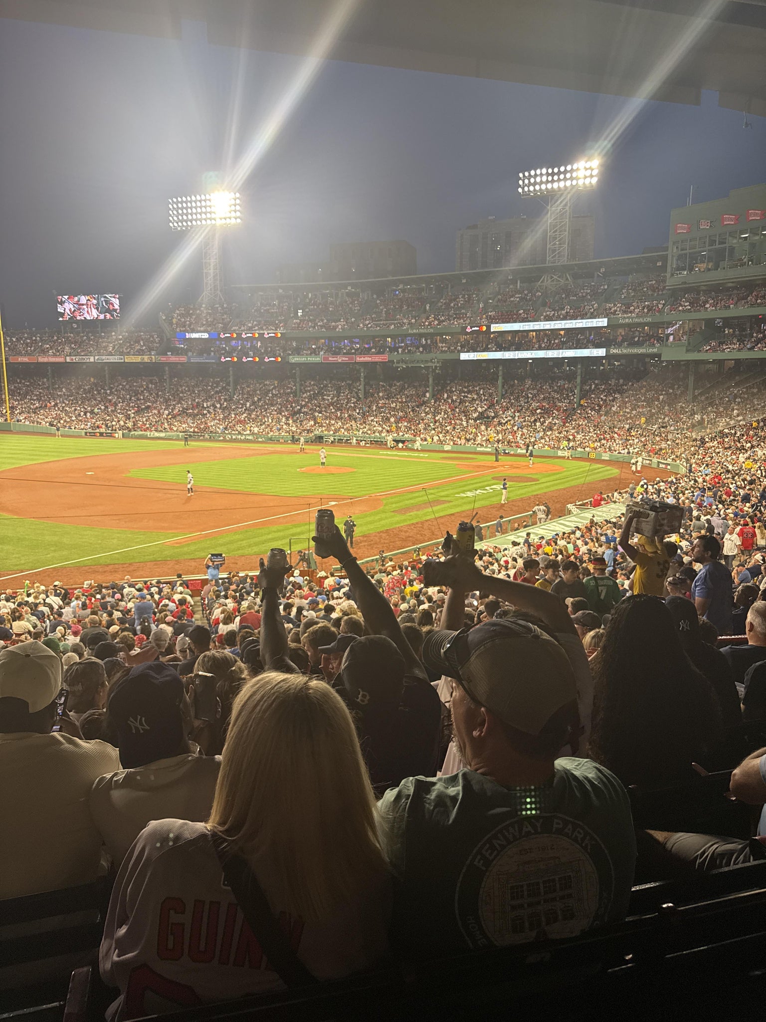 Real Fan View taken from Grandstand 30 at Fenway Park by Gregory W