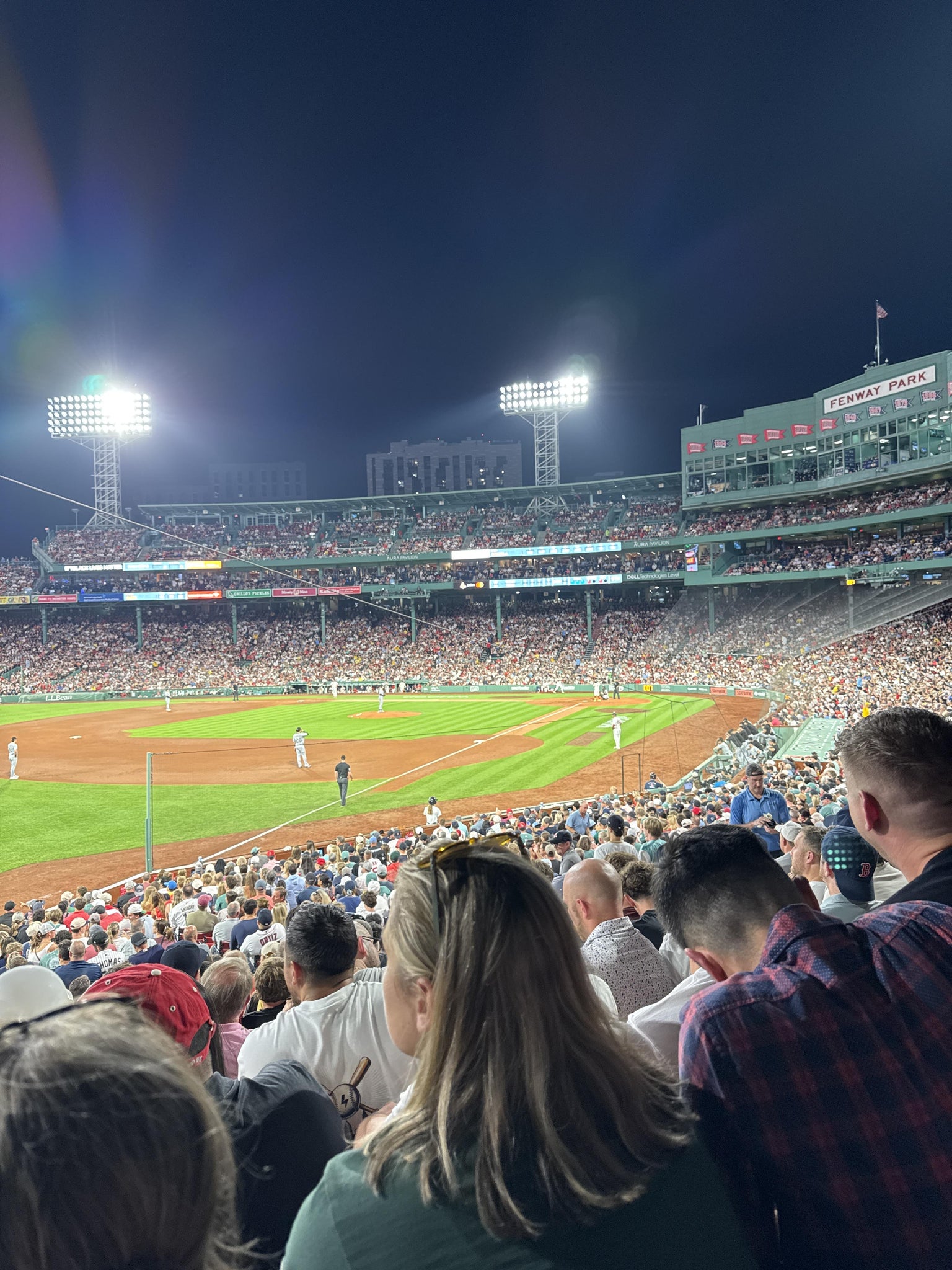 Vue réelle des fans prise de la Grandstand 31 au site Fenway Park par Holly H