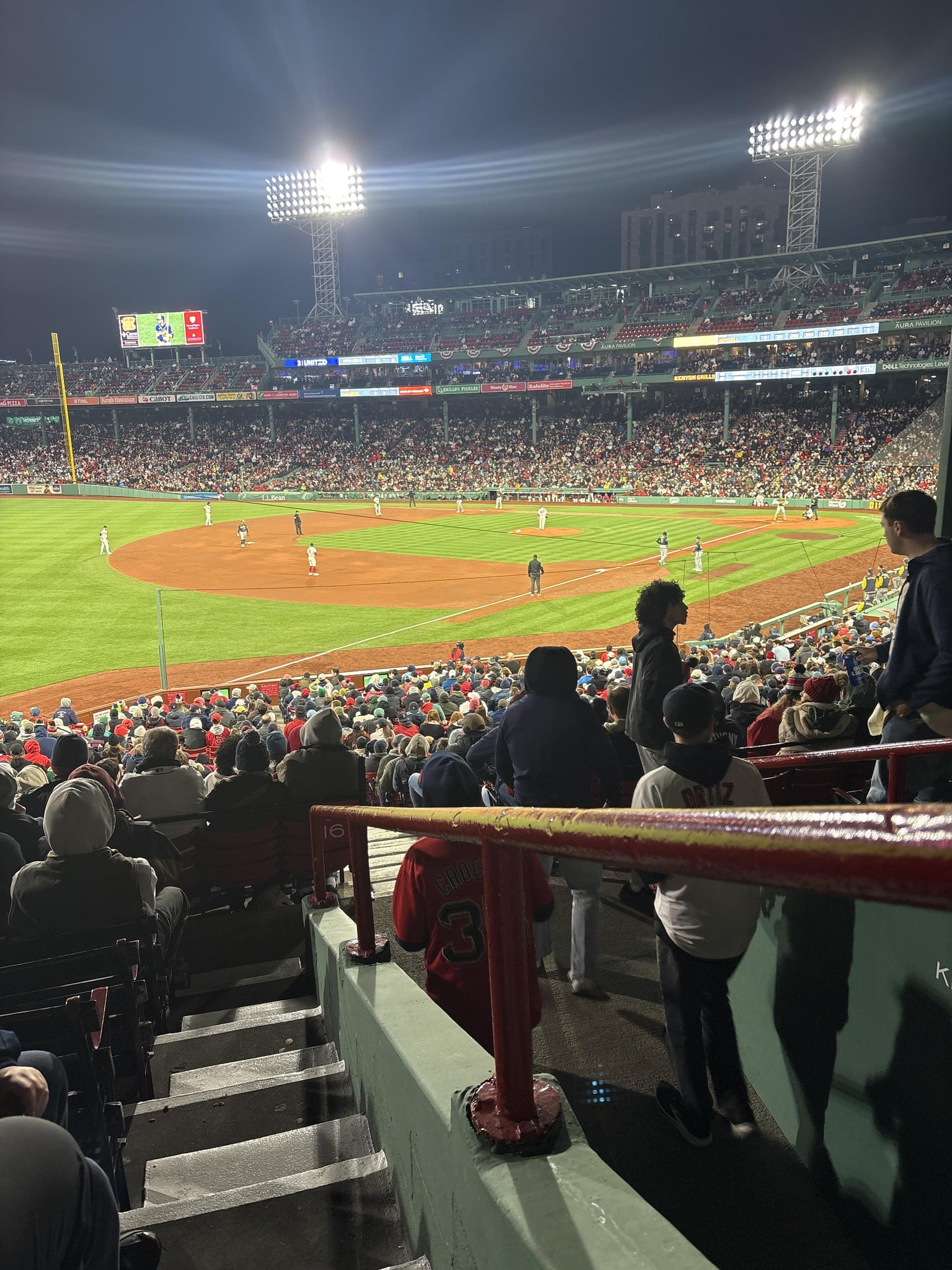 Vue réelle des fans prise de la Grandstand 31 au site Fenway Park par Patrick Q