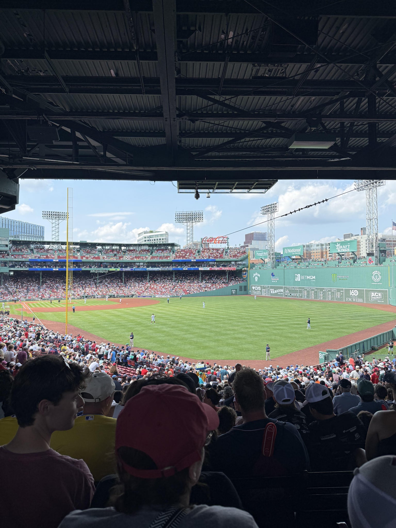 Real Fan View taken from Grandstand 4 at Fenway Park by Jenny P