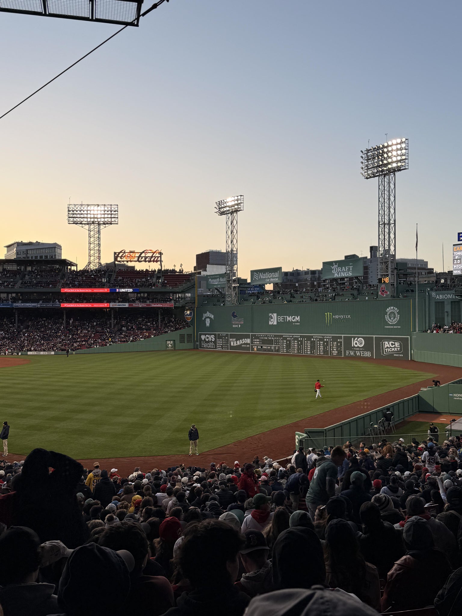 Real Fan View taken from Grandstand 4 at Fenway Park by Felix C