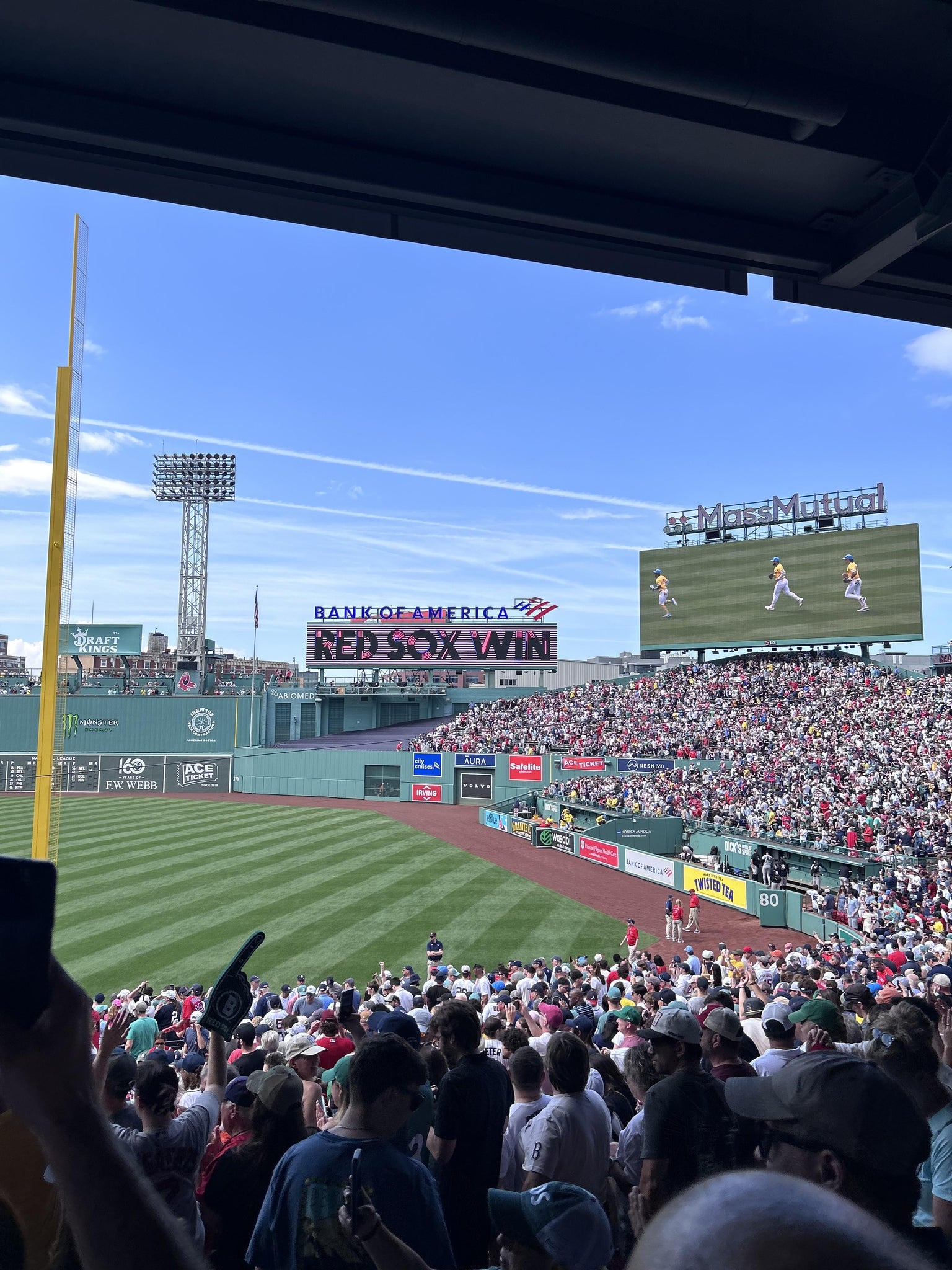Real Fan View taken from Grandstand 7 at Fenway Park by Emily H