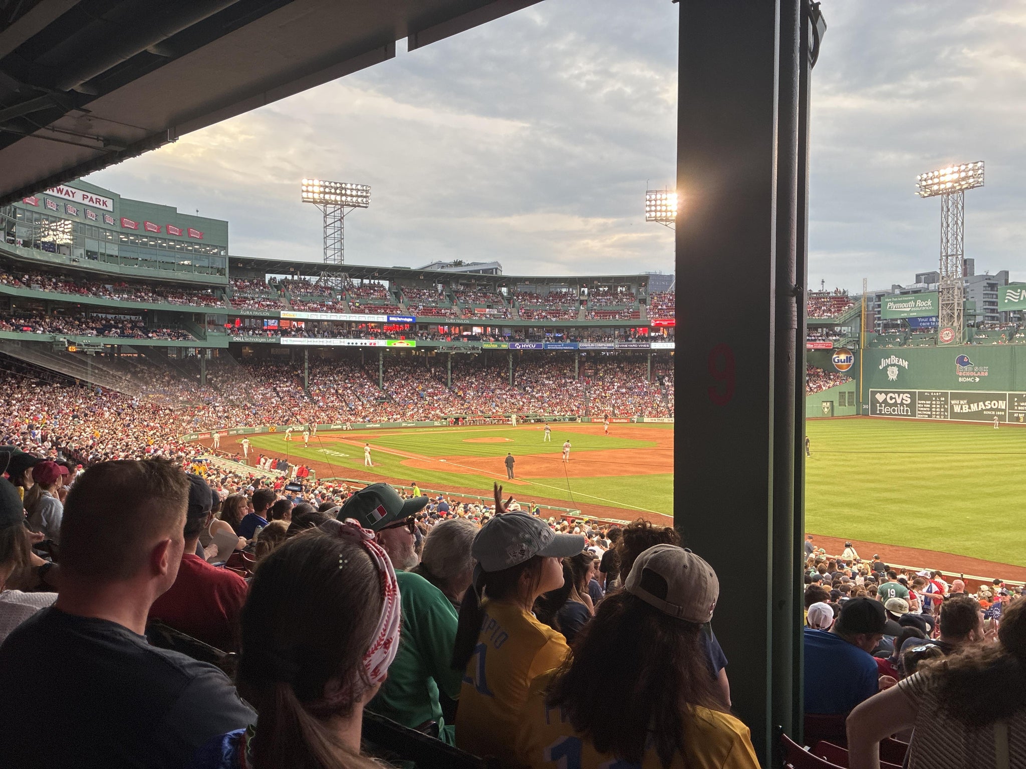 Real Fan View taken from Grandstand 9 at Fenway Park by David R