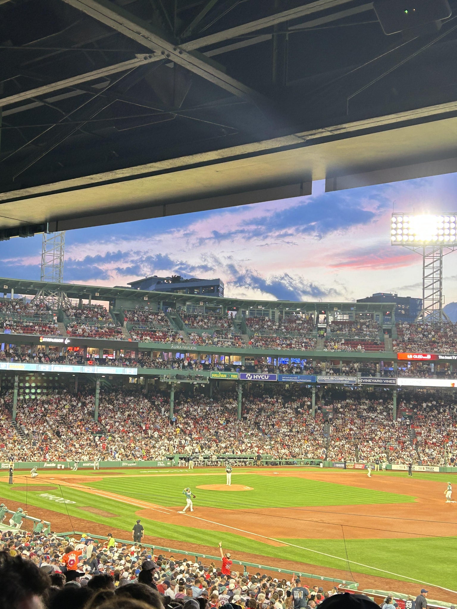 Real Fan View taken from Grandstand 9 at Fenway Park by Cyrus M