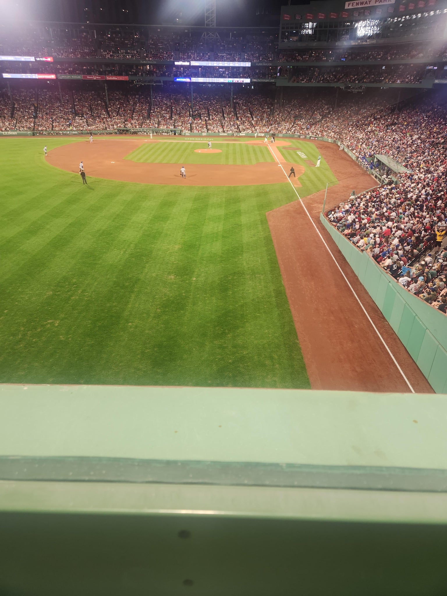 Vue réelle des fans prise de la Green Monster 2 au site Fenway Park par Matt W