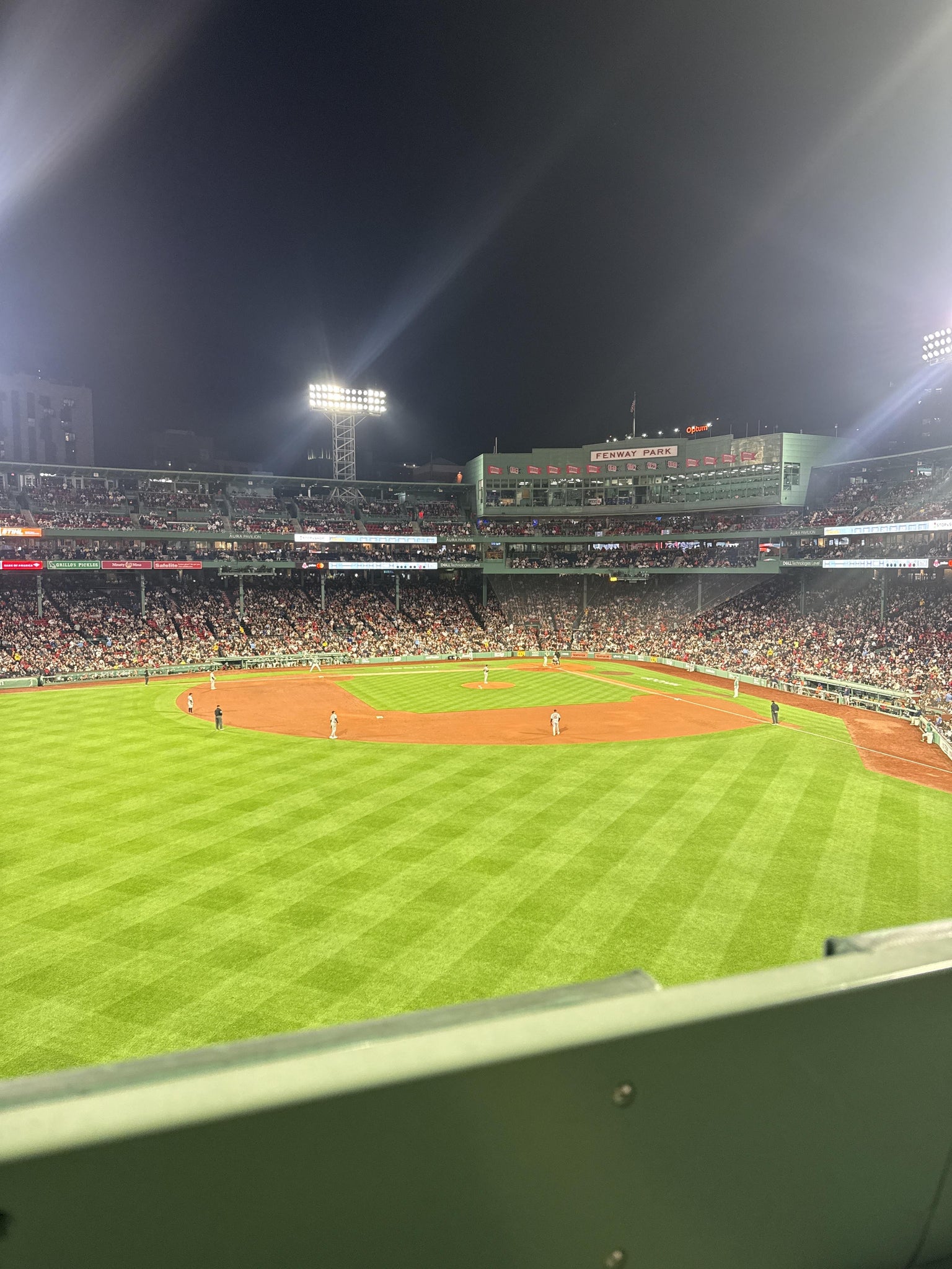 Real Fan View taken from Green Monster 7 at Fenway Park by Kalvin F
