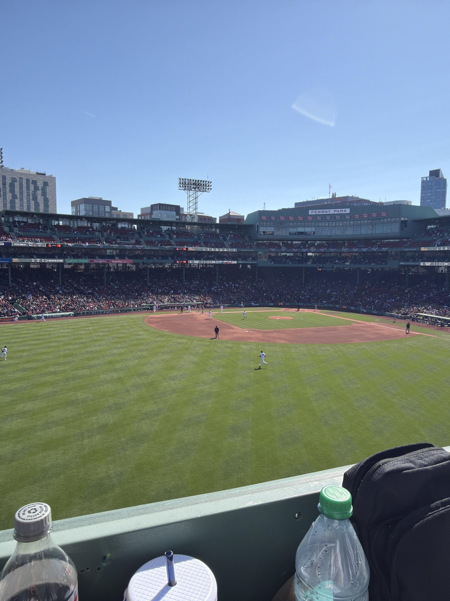 Real Fan View taken from Green Monster 9 at Fenway Park by Jarred H