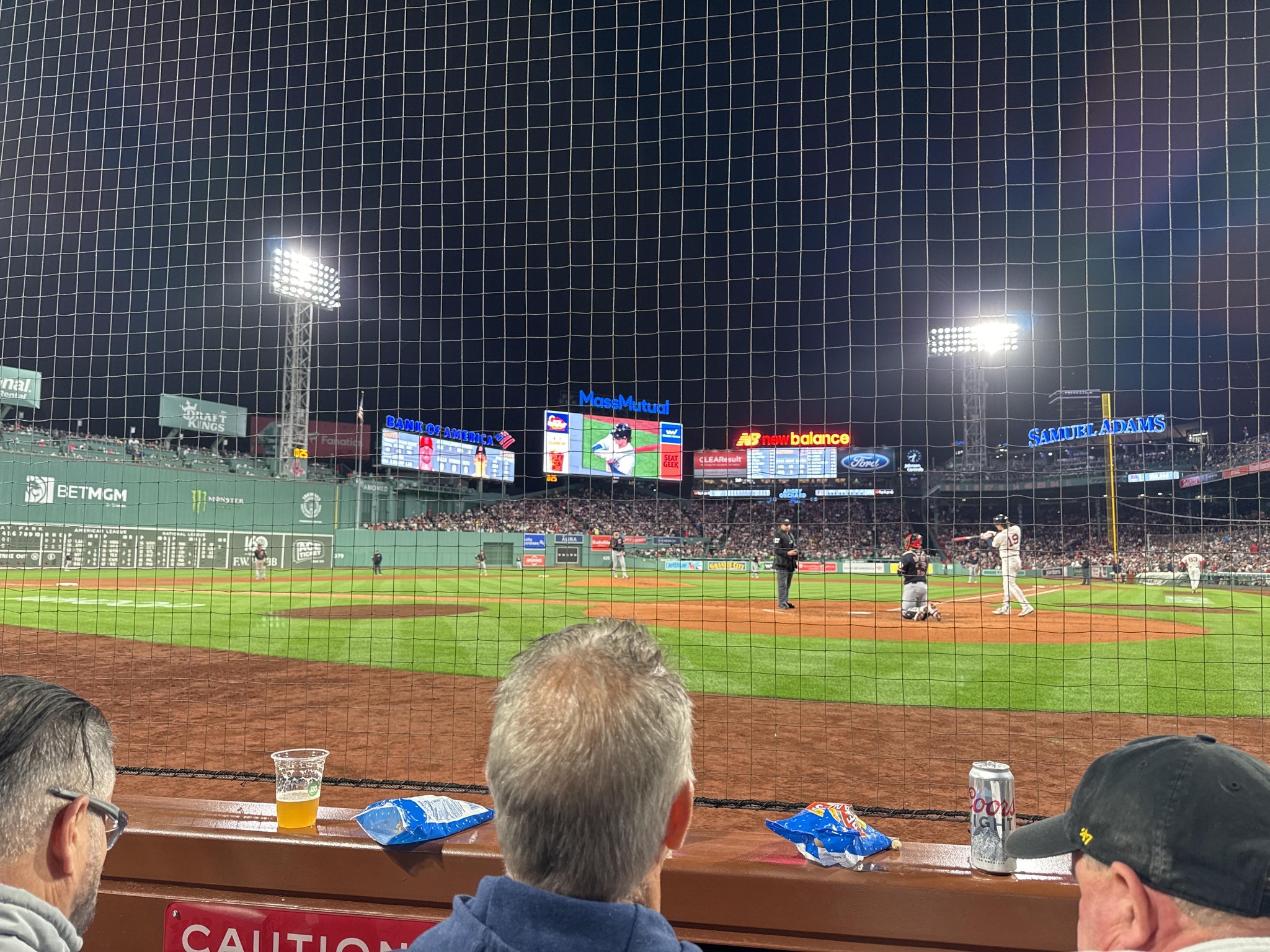 Real Fan View taken from Home Plate Dugout Box 49 at Fenway Park by Michael C