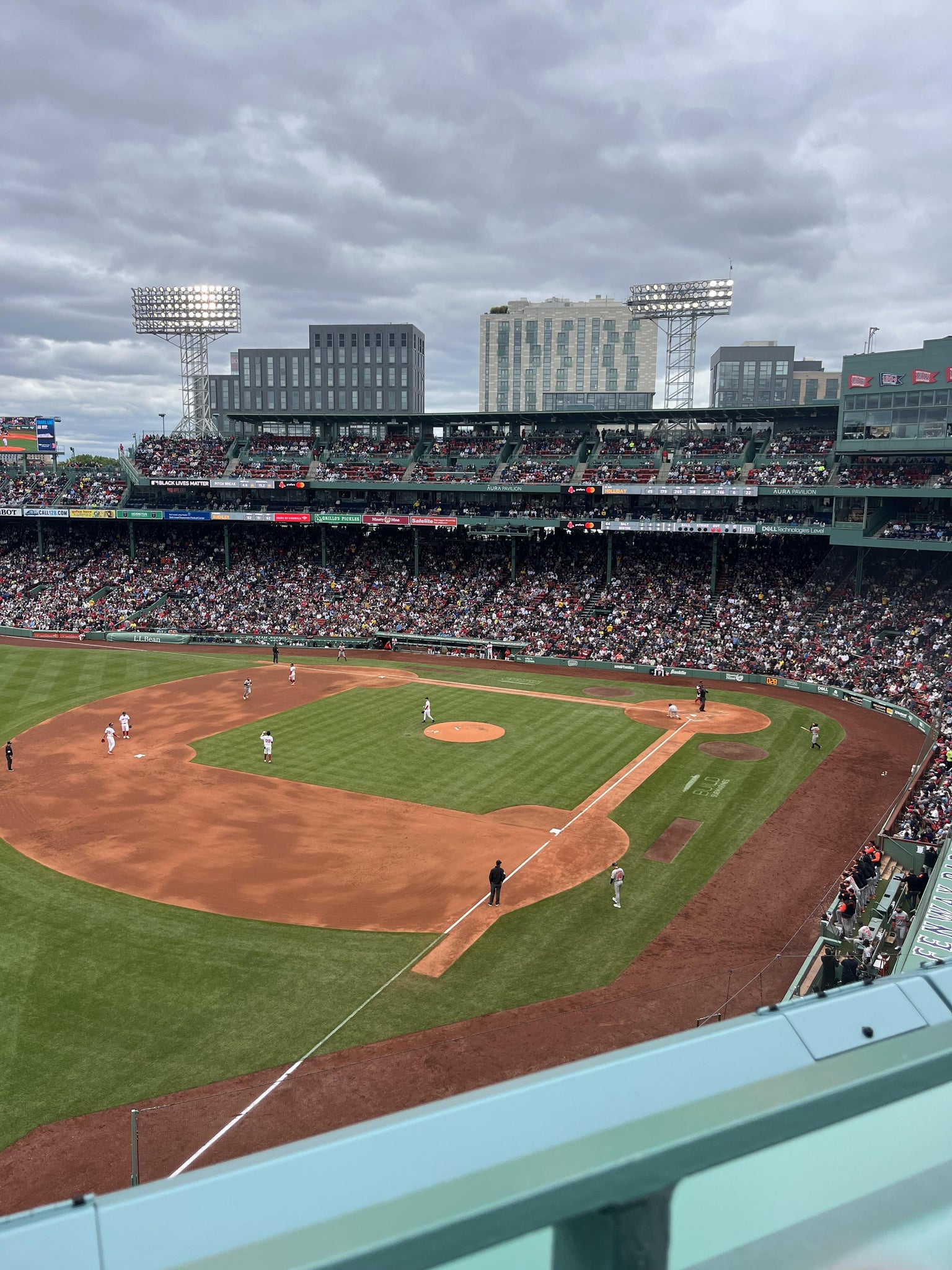 Real Fan View taken from Left Field Aura Pavilion Reserved 16 at Fenway Park by Anonymous User
