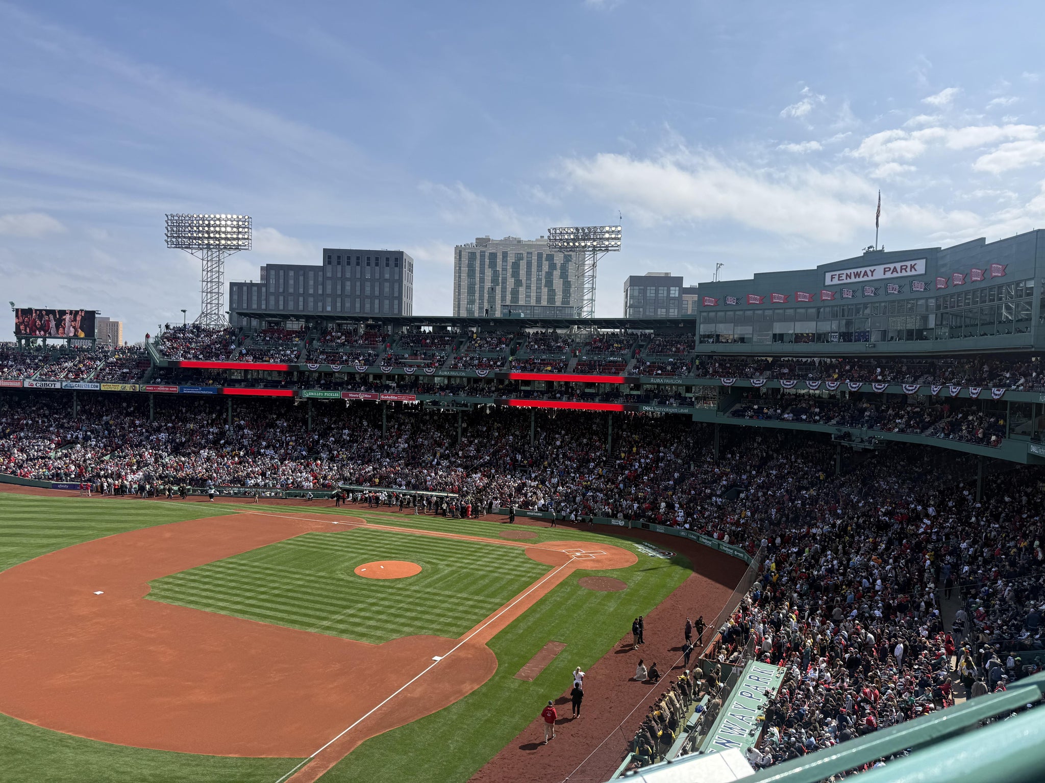 Real Fan View taken from Left Field Aura Pavilion Reserved 16 at Fenway Park by Travis M