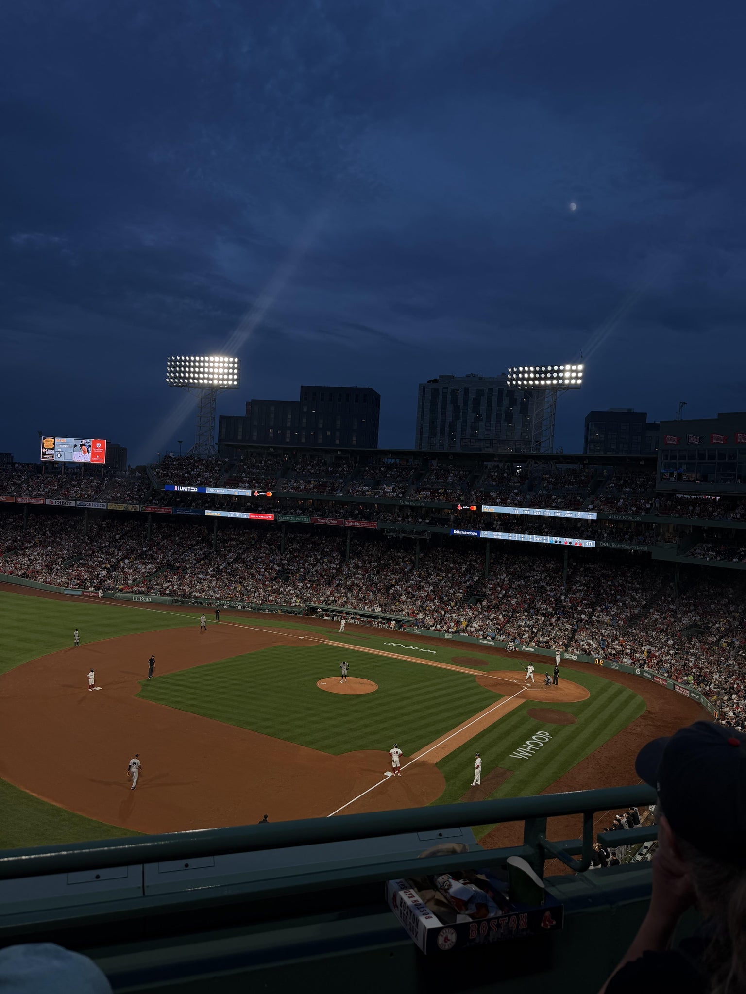 Real Fan View taken from Left Field Aura Pavilion Reserved 16 at Fenway Park by Michael Q