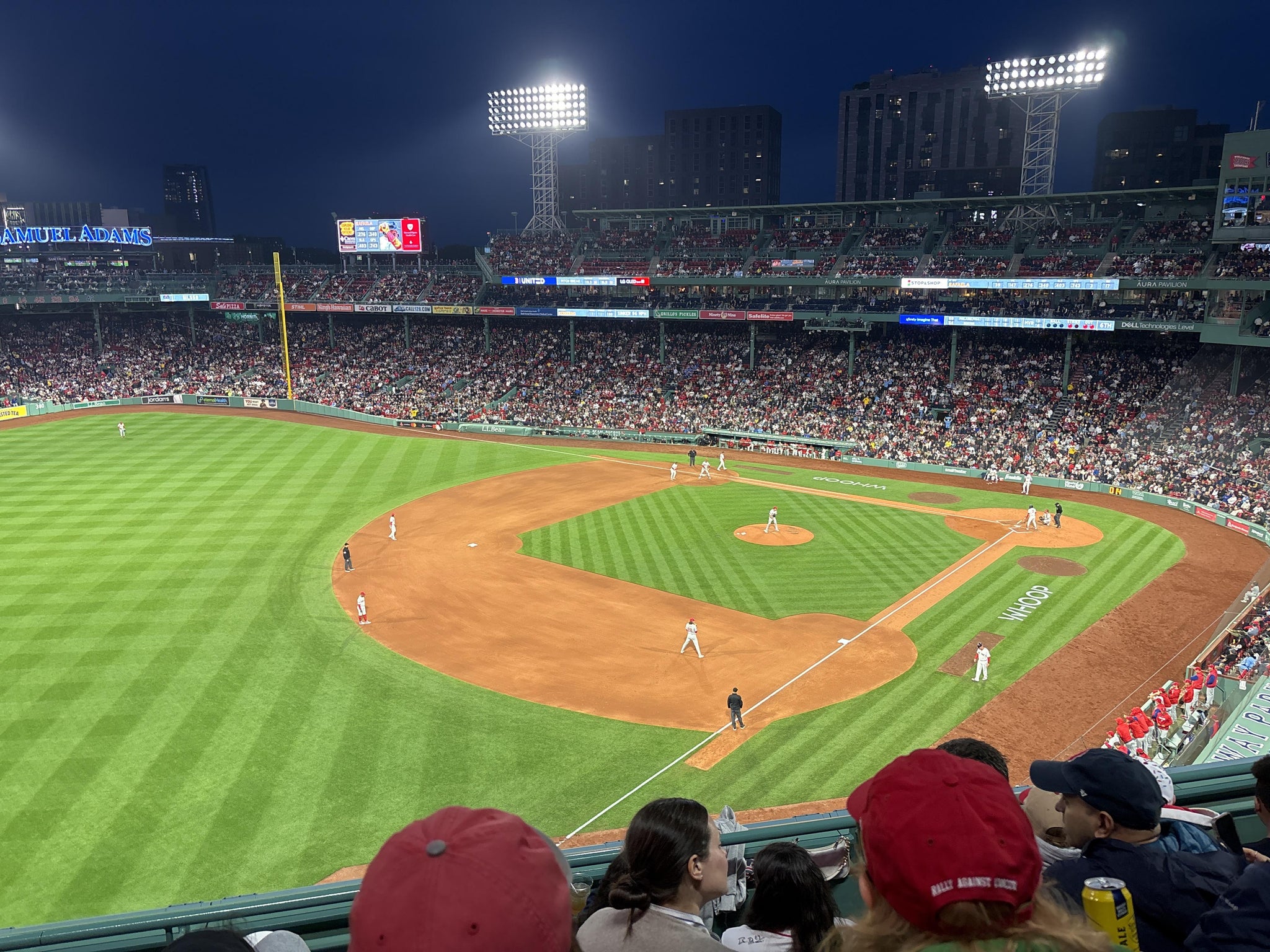 Real Fan View taken from Left Field Aura Pavilion Reserved 16 at Fenway Park by Padraig O