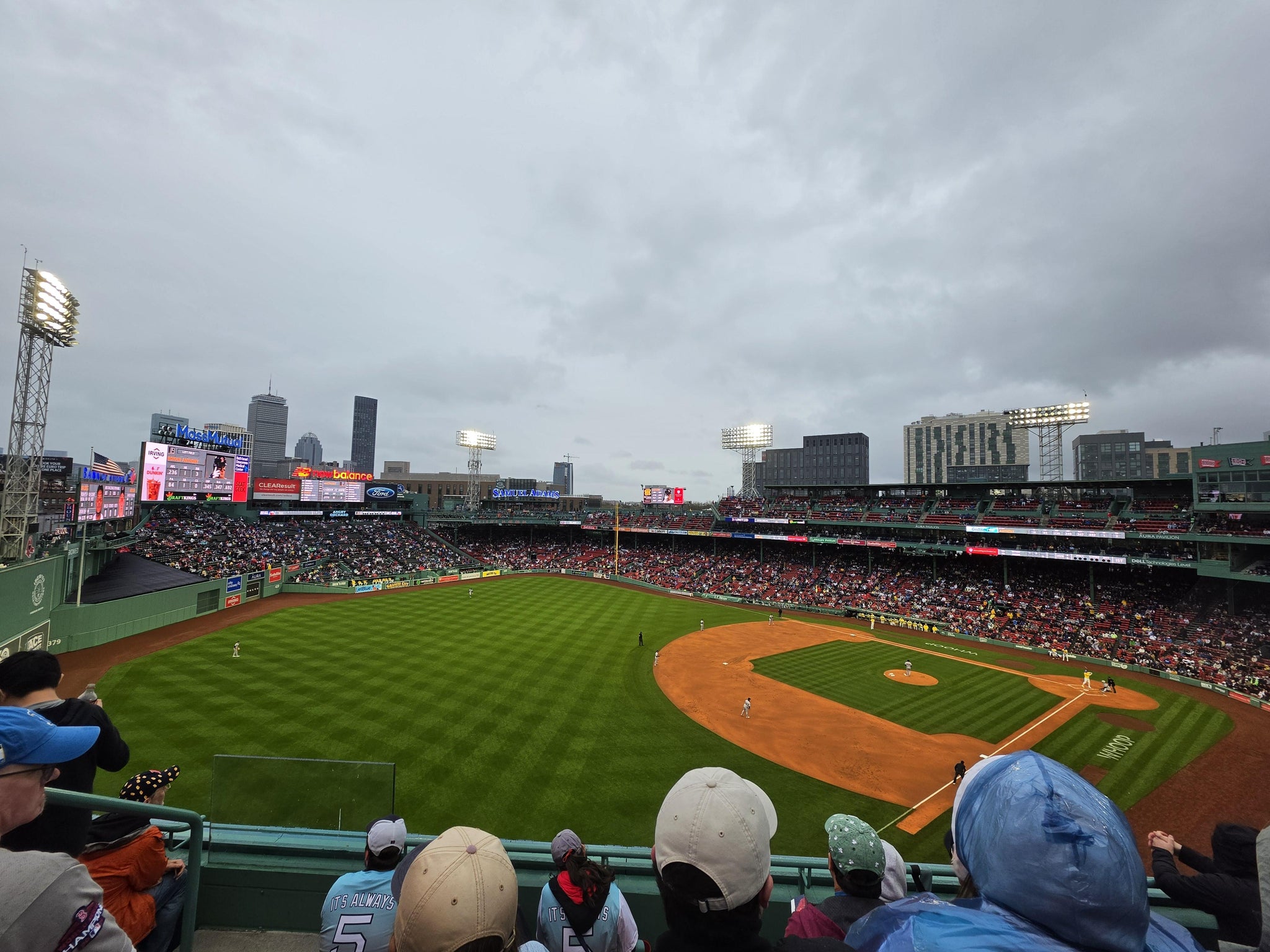 Real Fan View taken from Left Field Aura Pavilion Reserved 16 at Fenway Park by Toki C