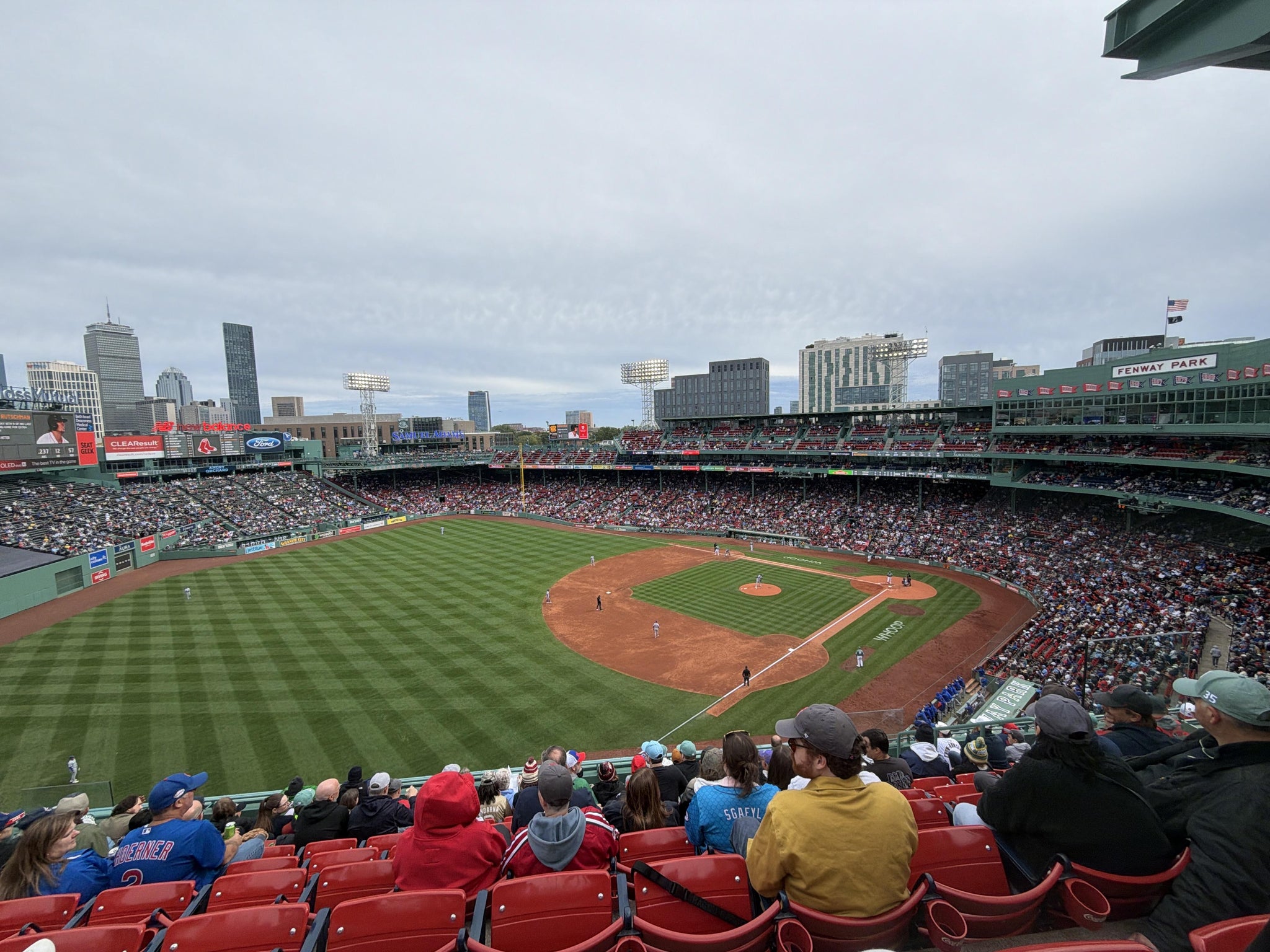 Real Fan View taken from Left Field Aura Pavilion Reserved 16 at Fenway Park by Mohit S