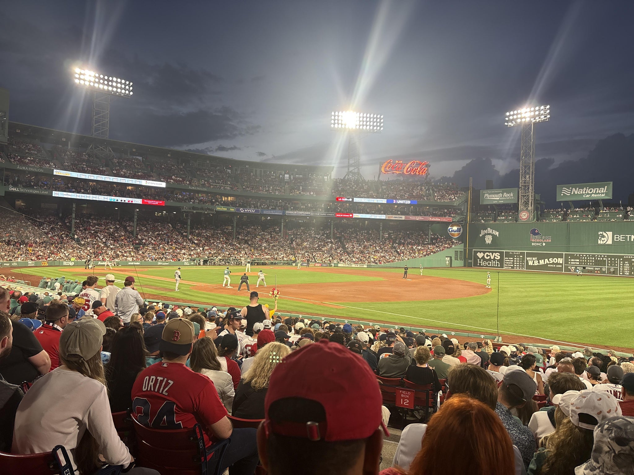 Real Fan View taken from Loge Box 100 at Fenway Park by Brayden M