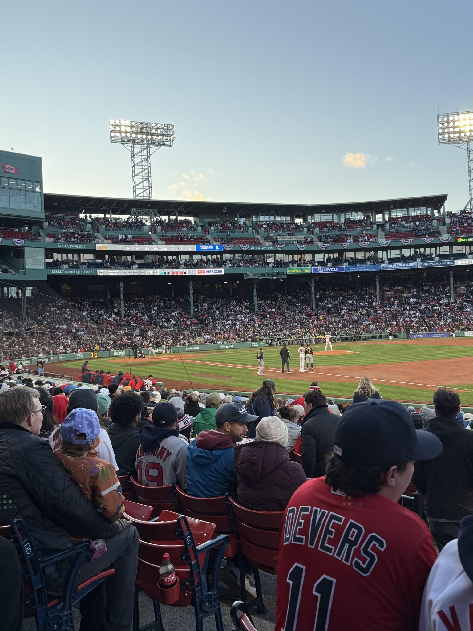 Real Fan View taken from Loge Box 100 at Fenway Park by Cameron L