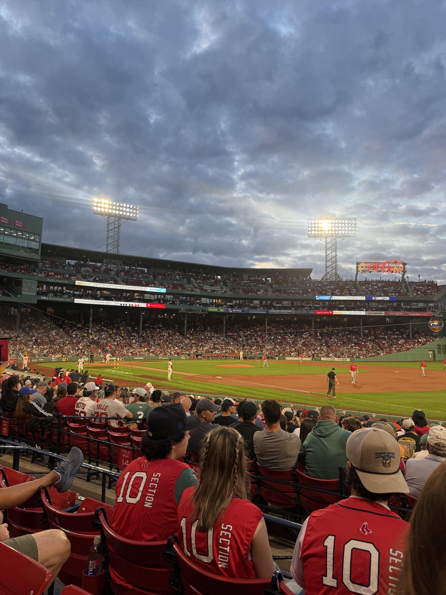Real Fan View taken from Loge Box 101 at Fenway Park by Thanuj D