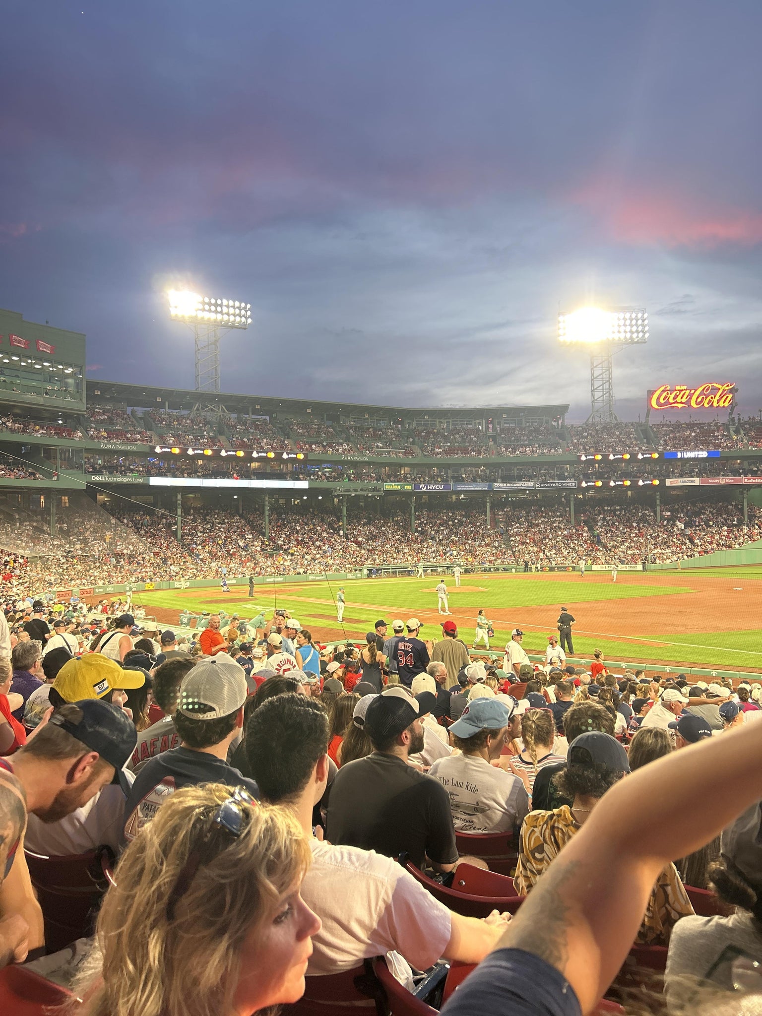 Real Fan View taken from Loge Box 101 at Fenway Park by Michael P