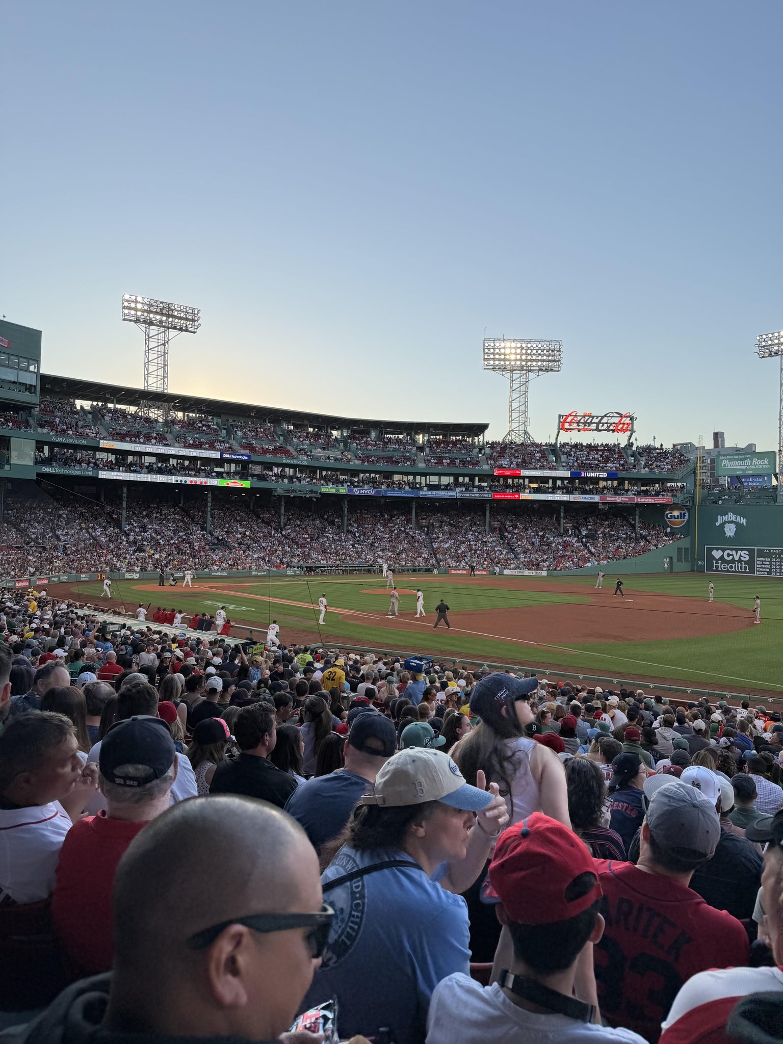 Real Fan View taken from Loge Box 101 at Fenway Park by Mia A