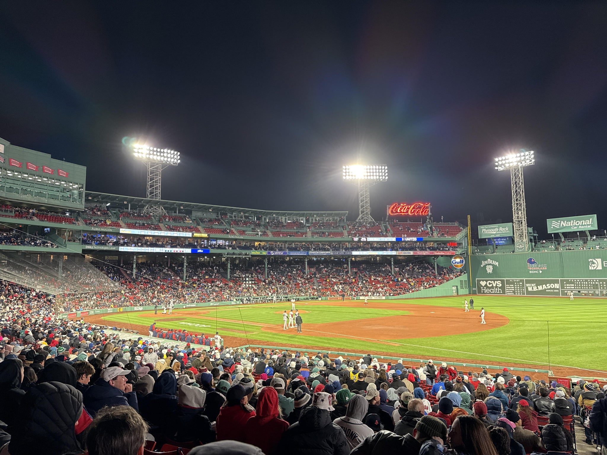 Real Fan View taken from Loge Box 101 at Fenway Park by Michael M