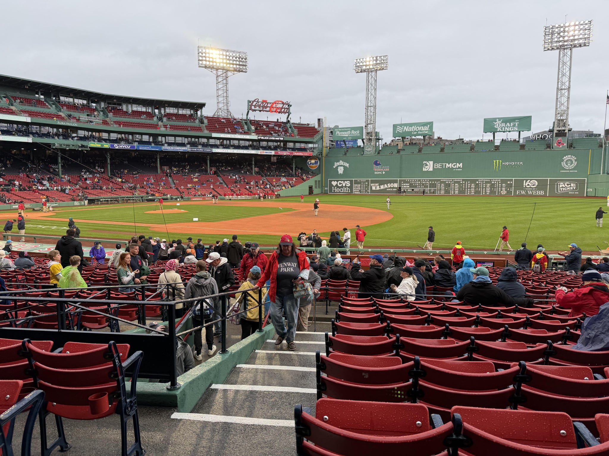 Real Fan View taken from Loge Box 102 at Fenway Park by Susan A