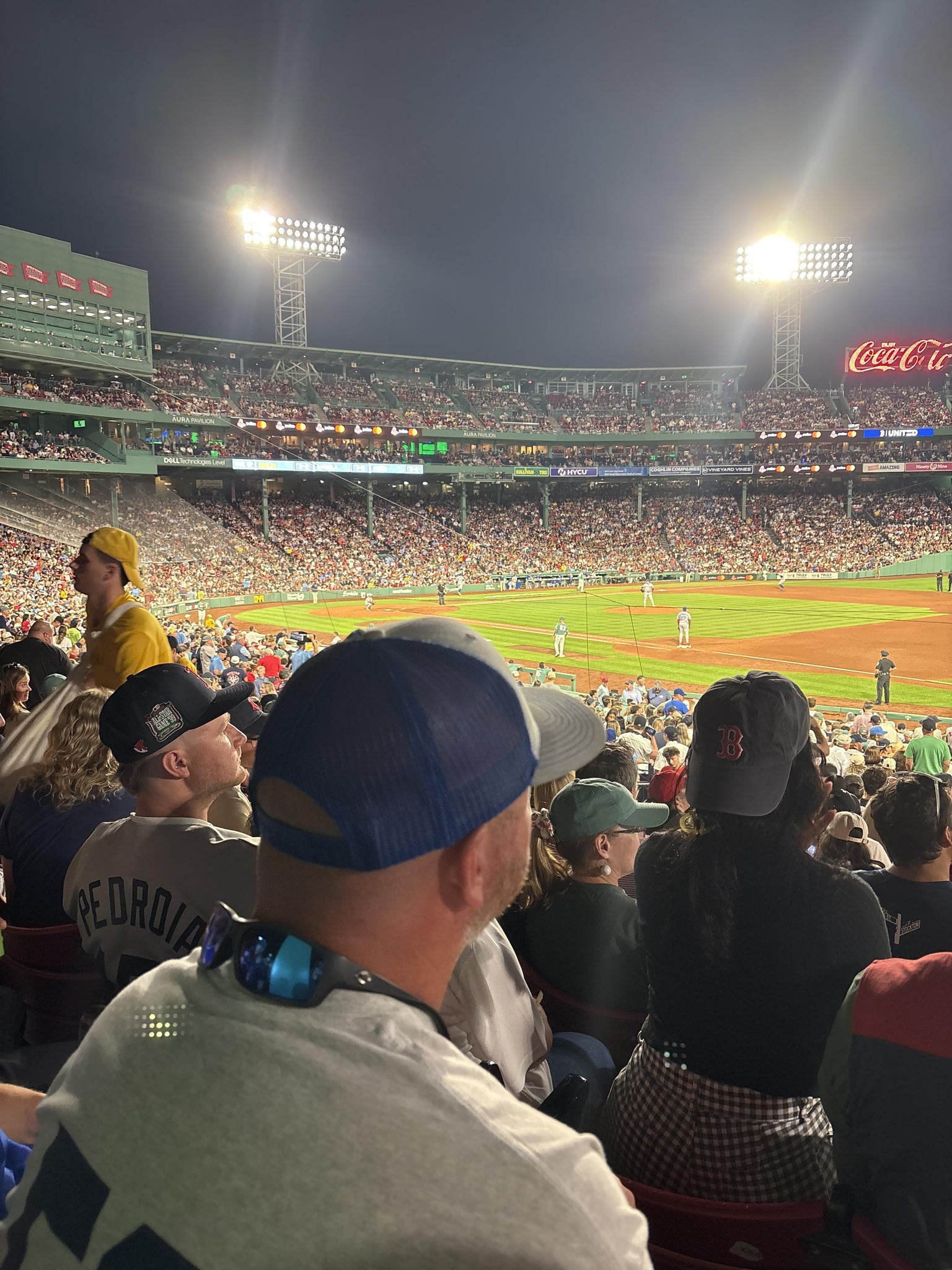 Vue réelle des fans prise de la Loge Box 102 au site Fenway Park par Bart B