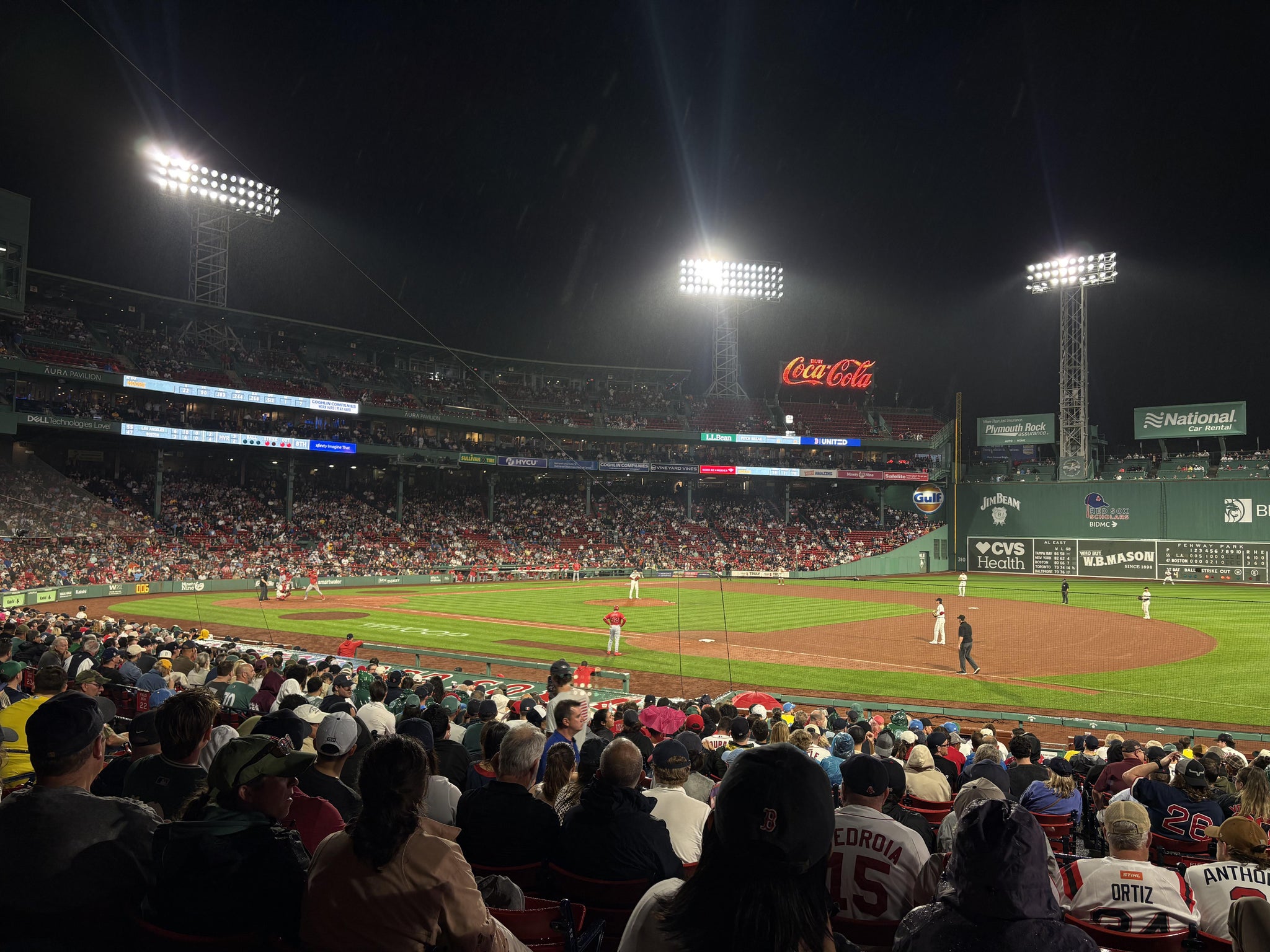 Real Fan View taken from Loge Box 104 at Fenway Park by Erica S