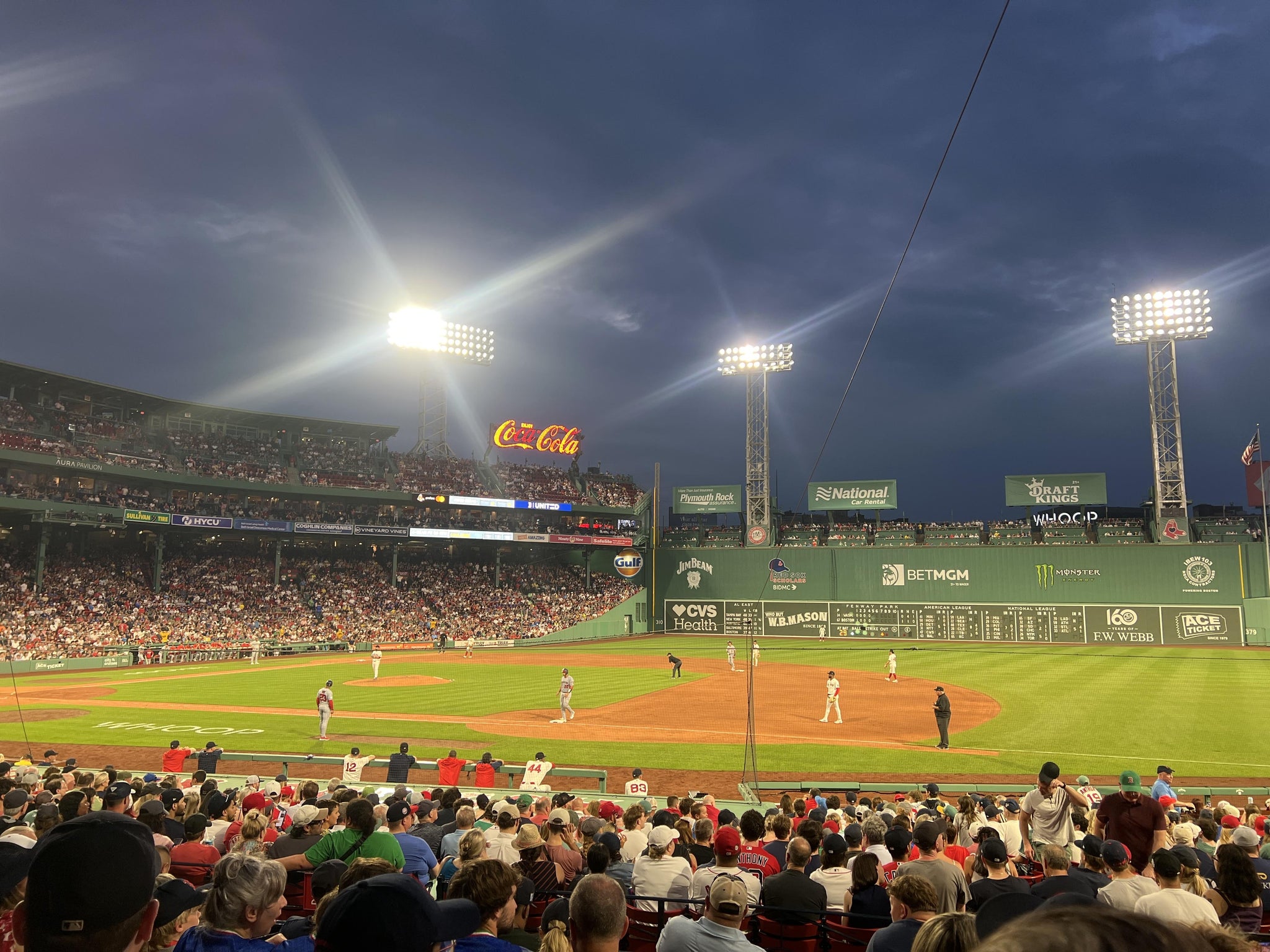 Real Fan View taken from Loge Box 107 at Fenway Park by Damian M