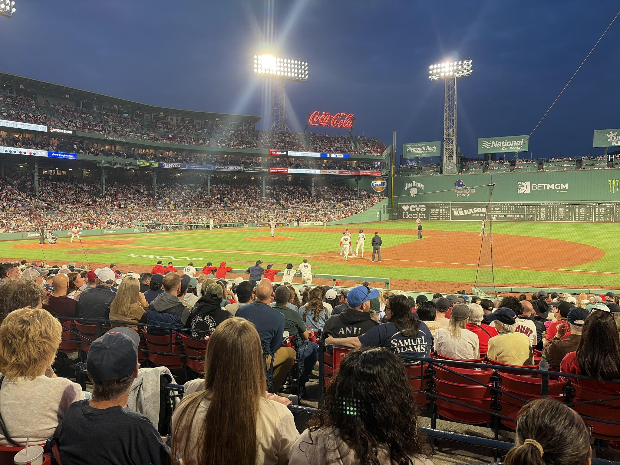 Real Fan View taken from Loge Box 108 at Fenway Park by Mark B