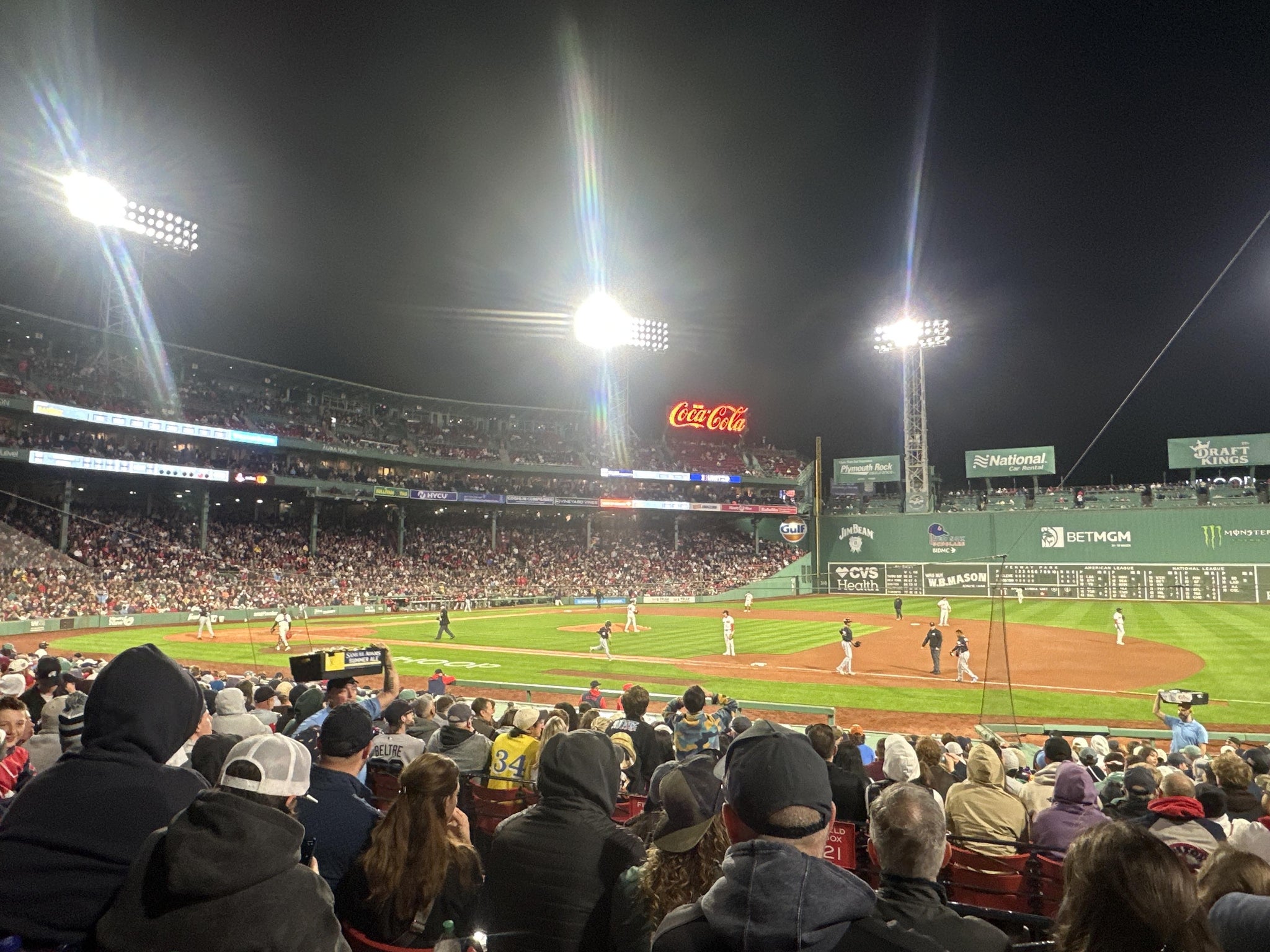 Real Fan View taken from Loge Box 108 at Fenway Park by Kim B