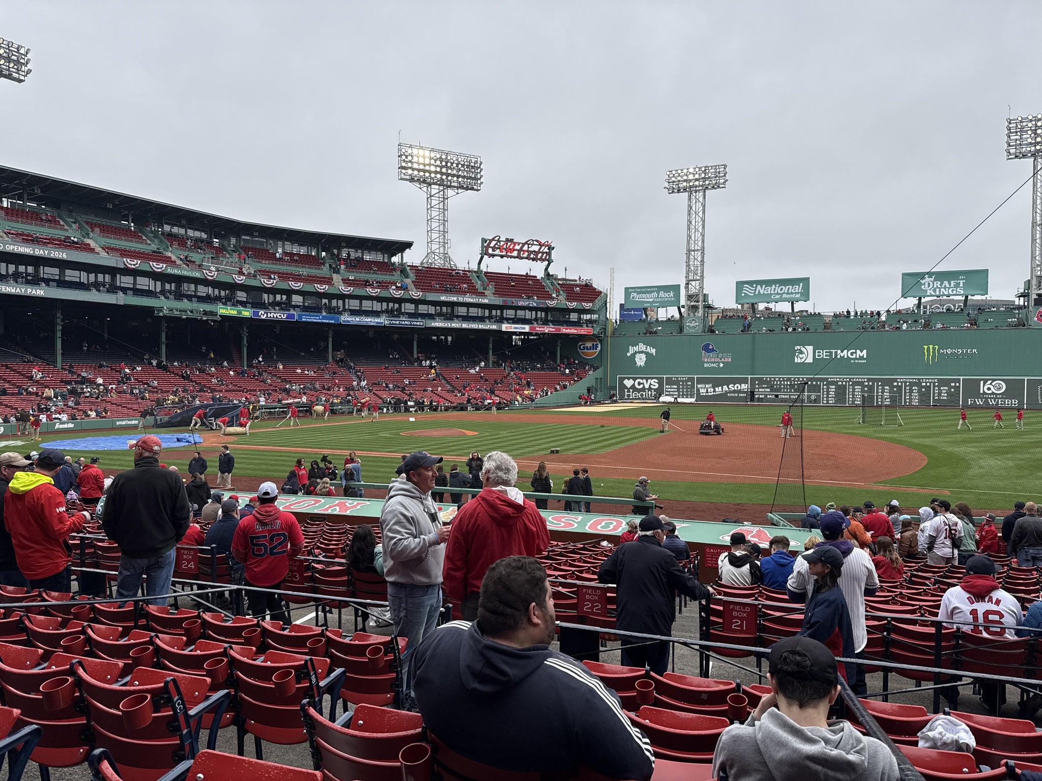 Real Fan View taken from Loge Box 109 at Fenway Park by Michael R