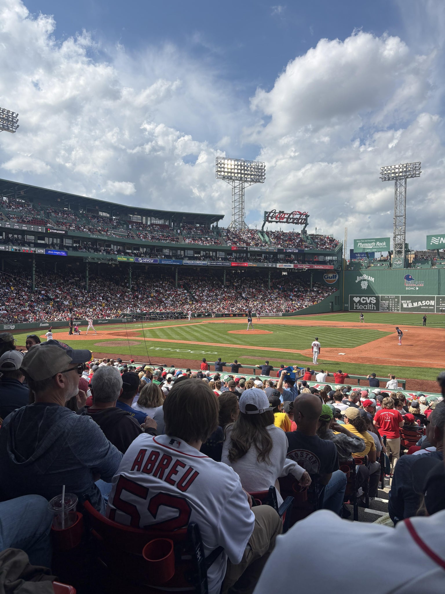 Real Fan View taken from Loge Box 109 at Fenway Park by Erica S