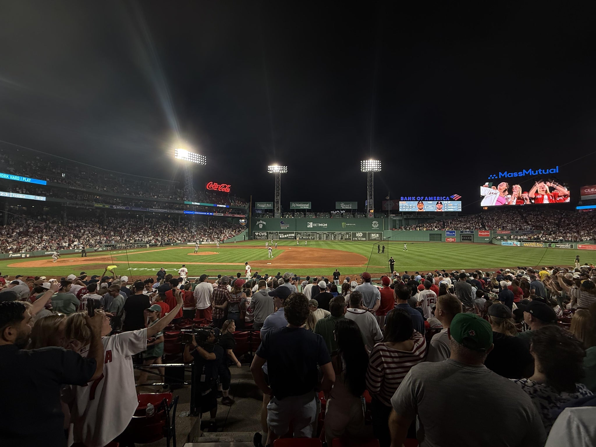 Real Fan View taken from Loge Box 111 at Fenway Park by Michael R