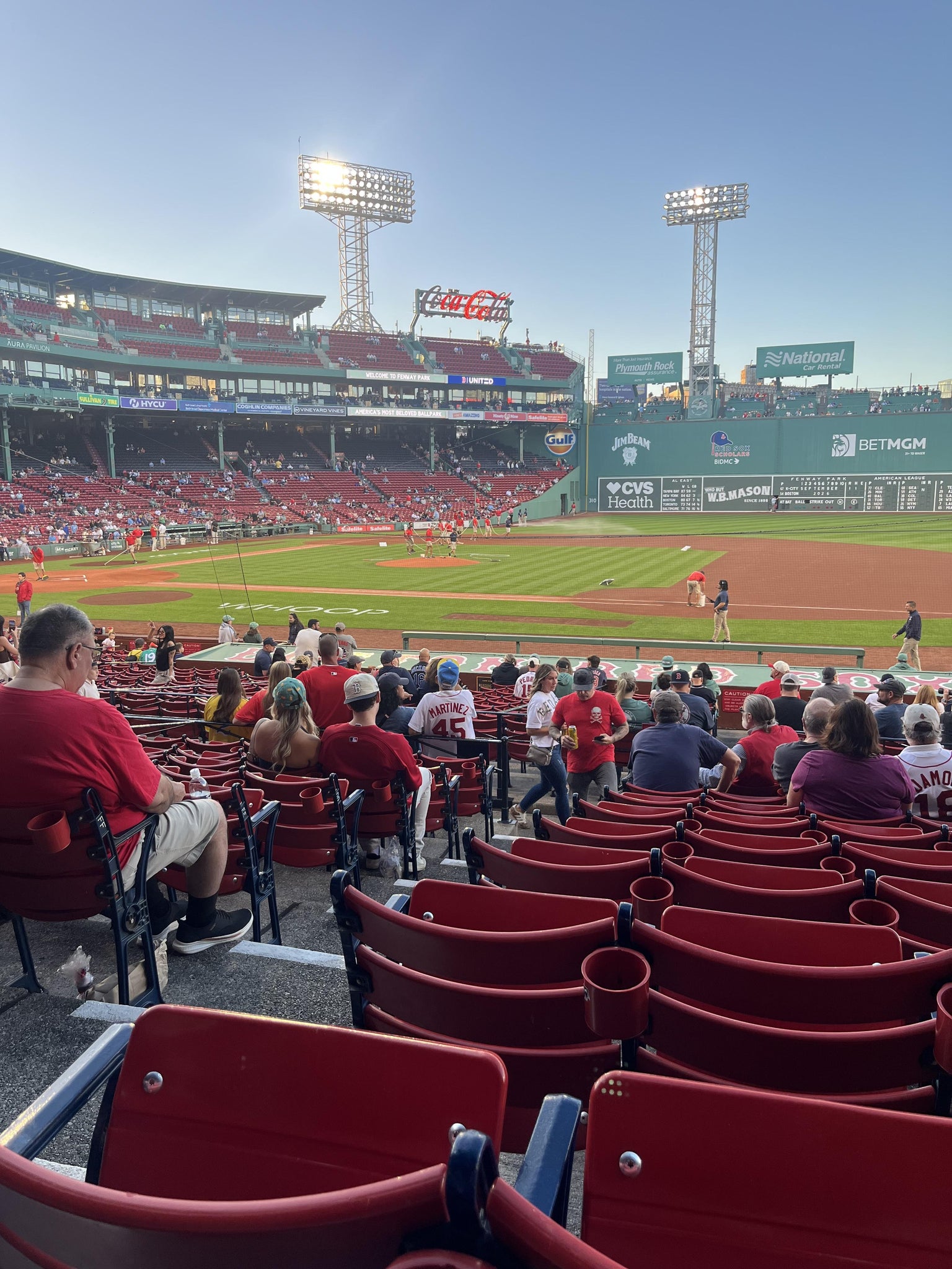 Real Fan View taken from Loge Box 111 at Fenway Park by Ethan W