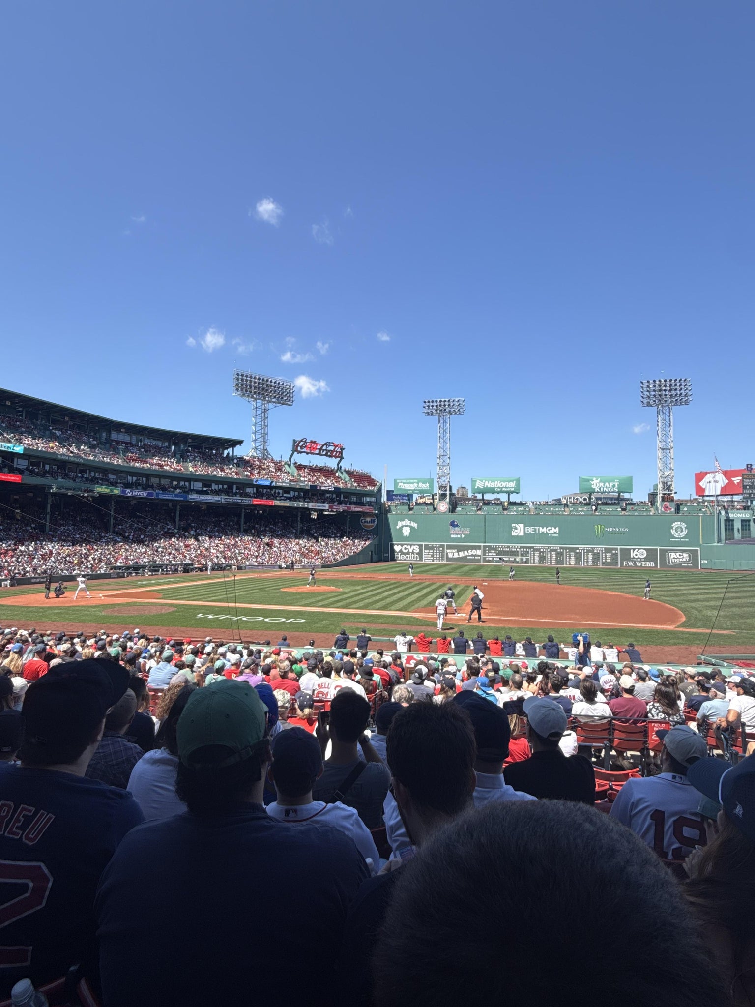 Vue réelle des fans prise de la Loge Box 112 au site Fenway Park par Judith B