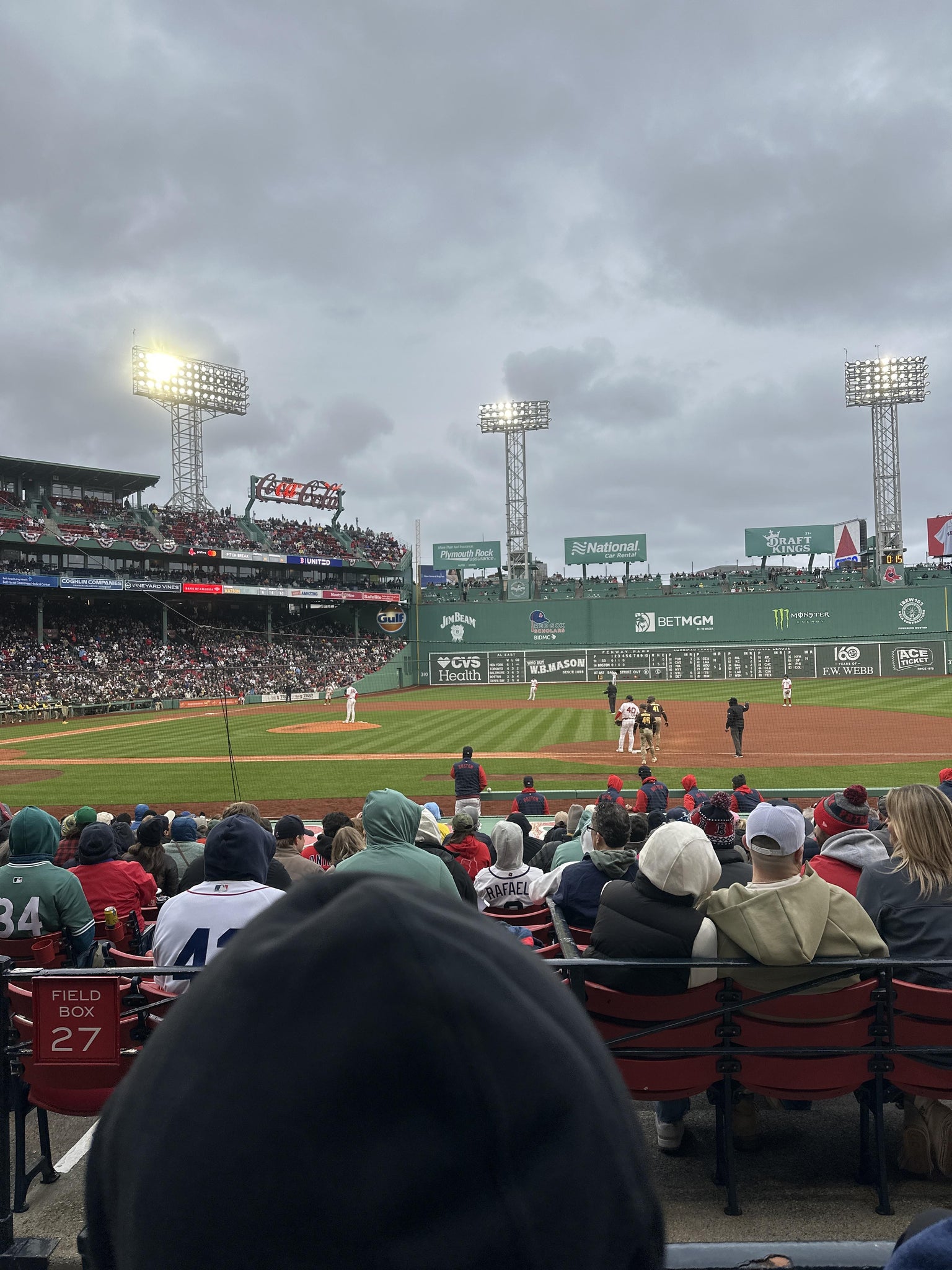 Real Fan View taken from Loge Box 113 at Fenway Park by Janette T
