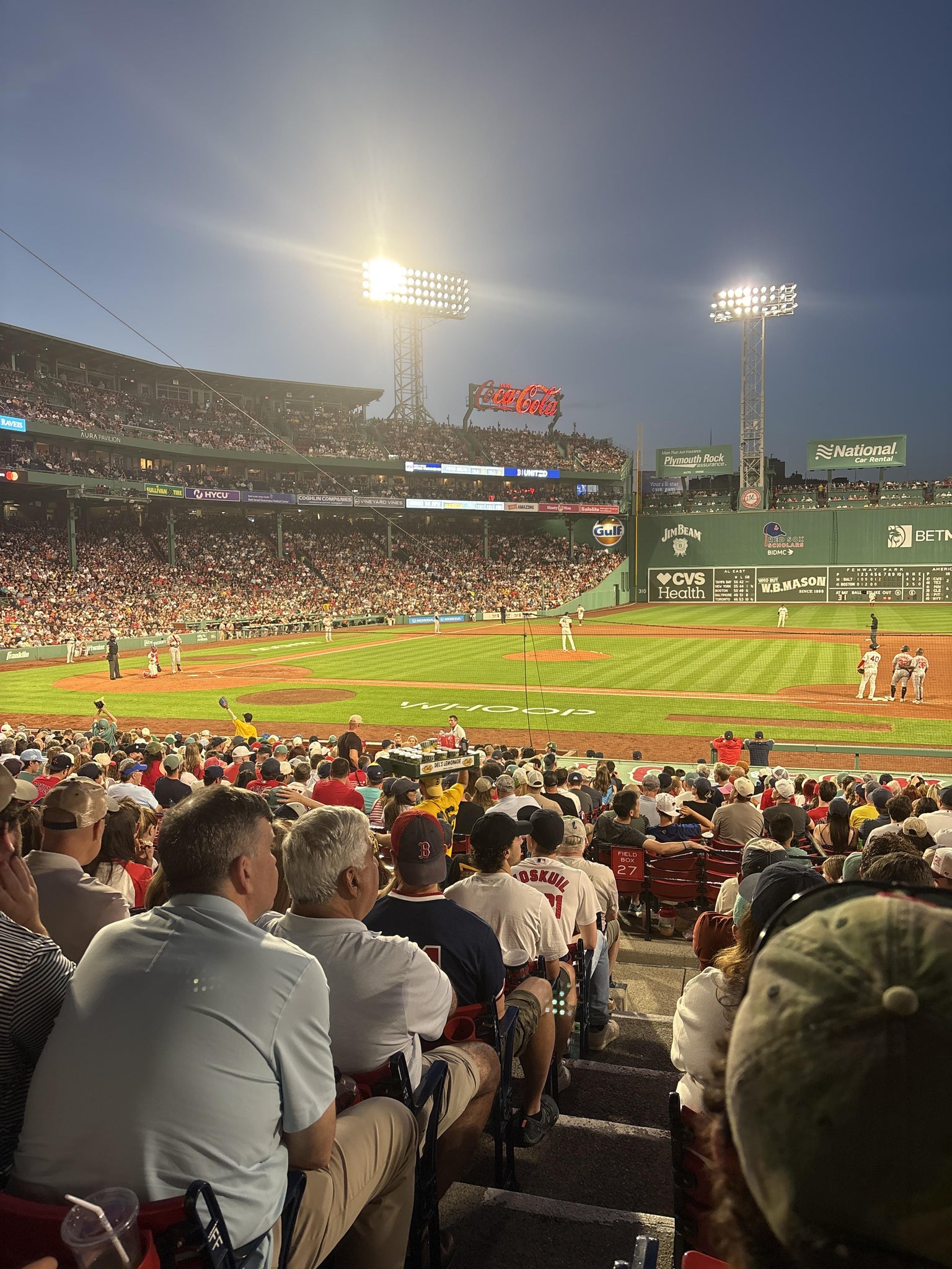 Real Fan View taken from Loge Box 113 at Fenway Park by Brian S