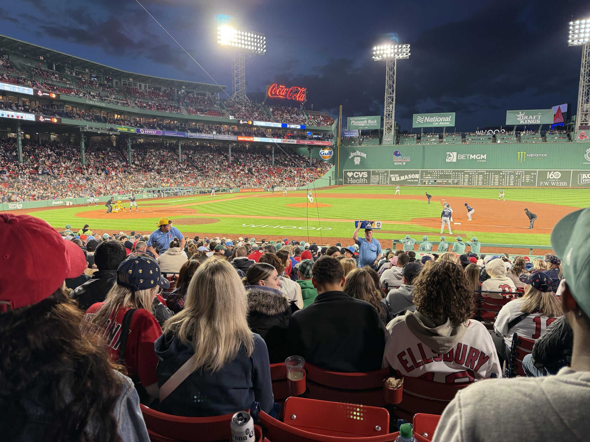 Real Fan View taken from Loge Box 114 at Fenway Park by Gary C